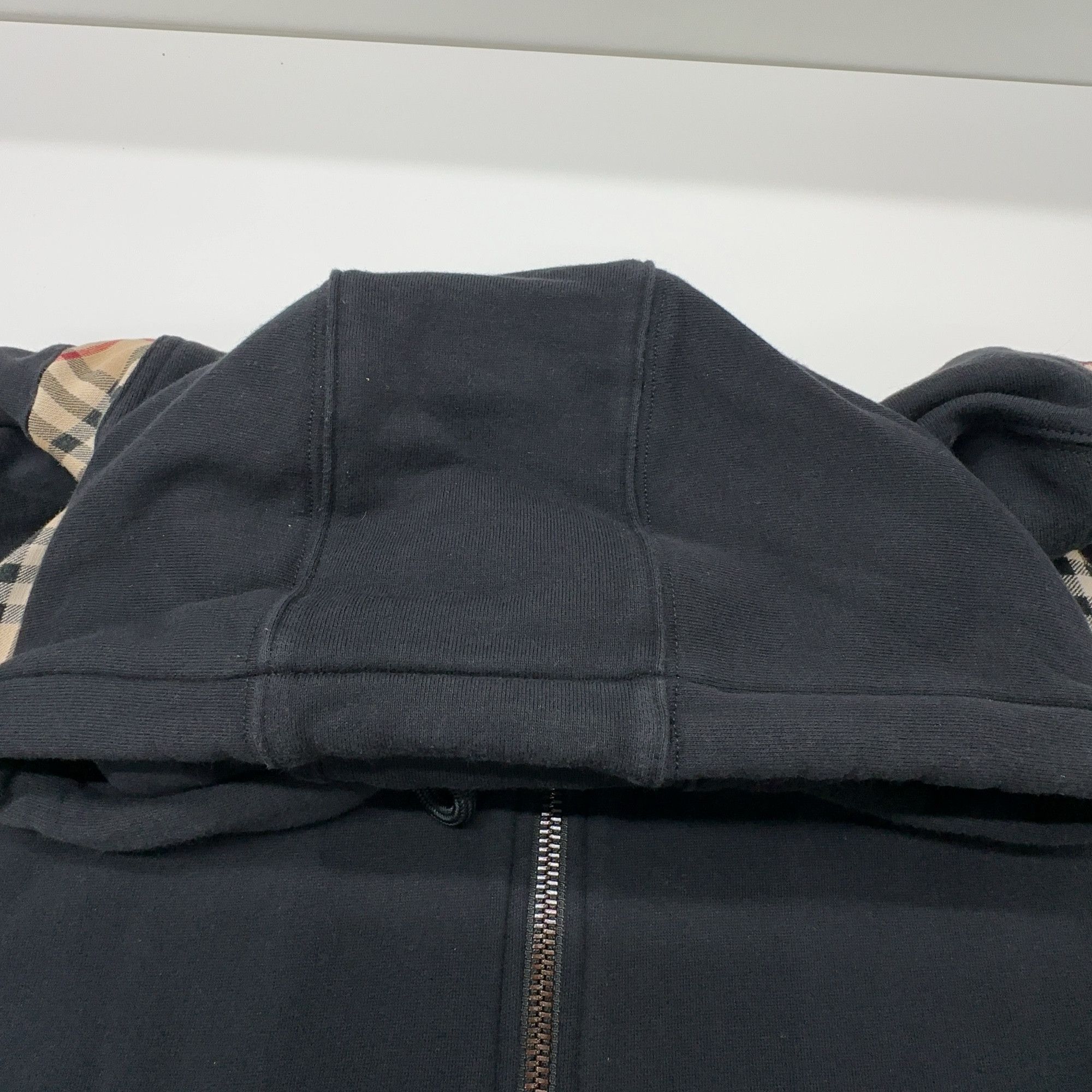 Burberry Burberry Check Panel Zip Hoodie Size M Size US M / EU 48-50 / 2 - 5 Thumbnail