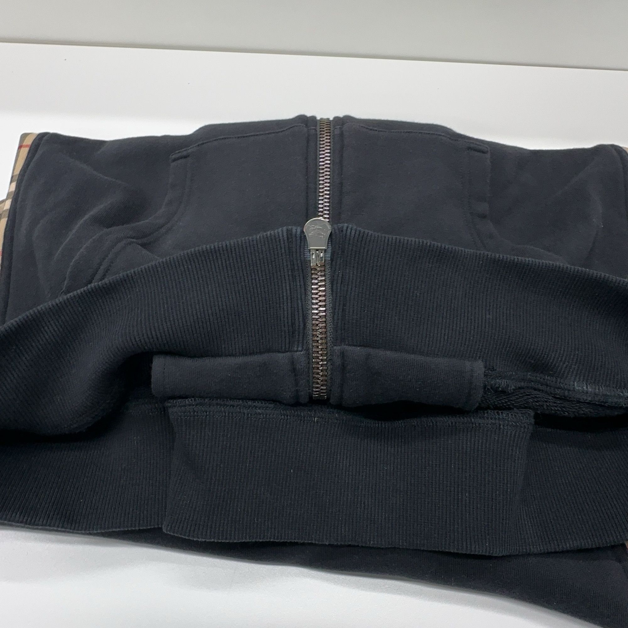 Burberry Burberry Check Panel Zip Hoodie Size M Size US M / EU 48-50 / 2 - 10 Thumbnail