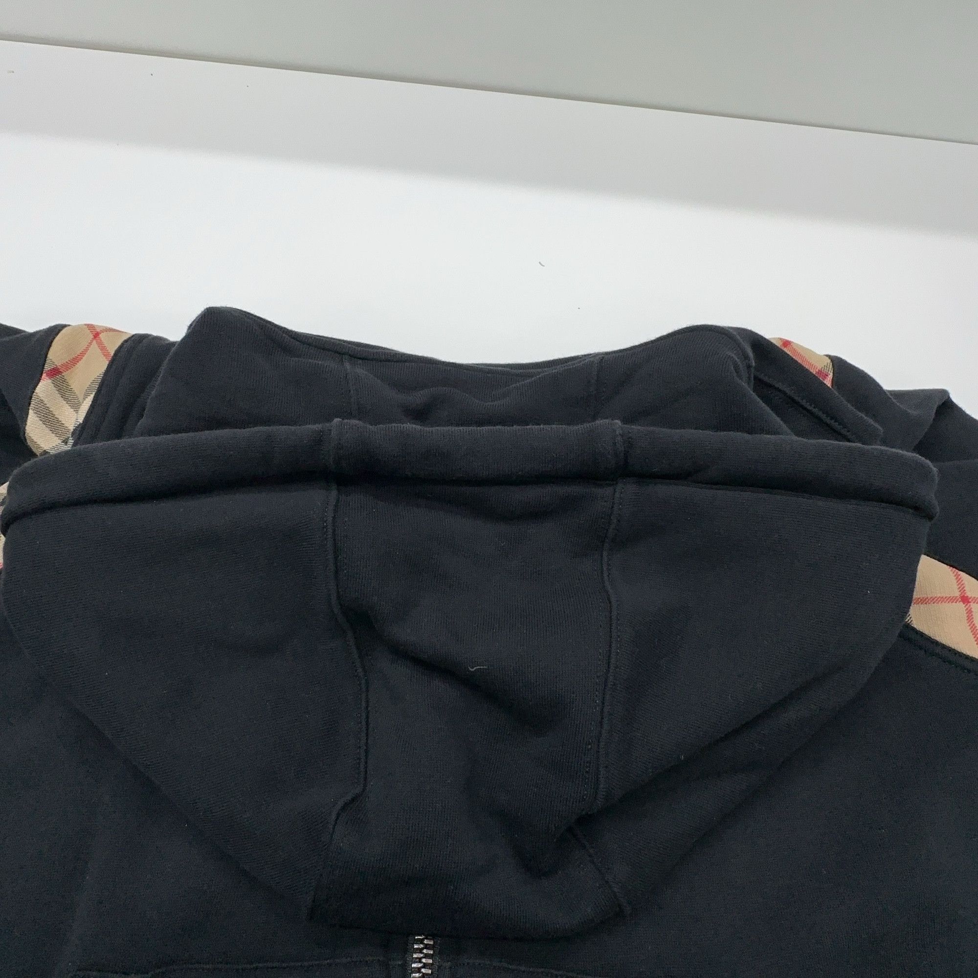 Burberry Burberry Check Panel Zip Hoodie Size M Size US M / EU 48-50 / 2 - 6 Thumbnail