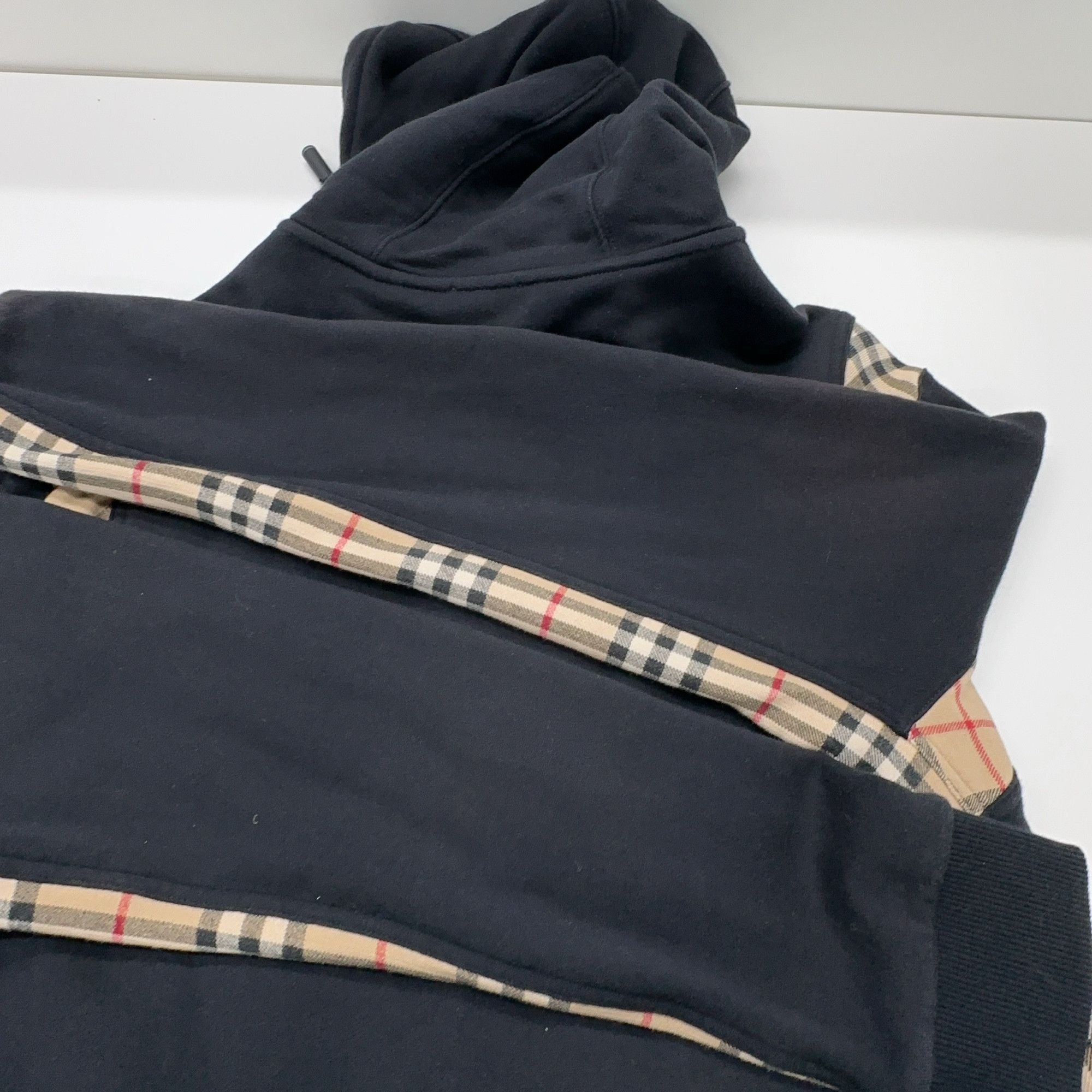 Burberry Burberry Check Panel Zip Hoodie Size M Size US M / EU 48-50 / 2 - 13 Thumbnail