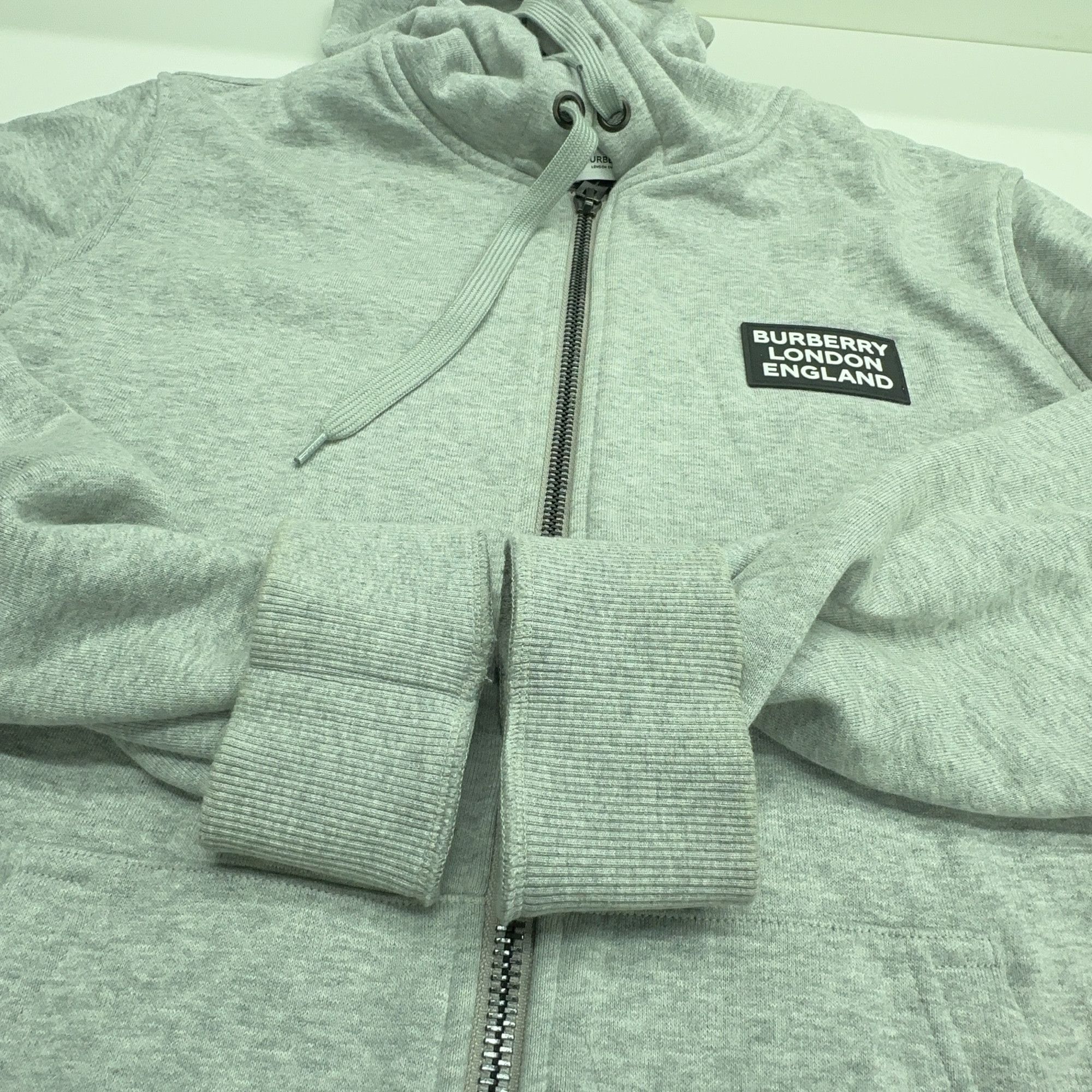 Burberry Burberry Logo Patch Check Lined Zip Hoodie Size L Size US L / EU 52-54 / 3 - 8 Thumbnail