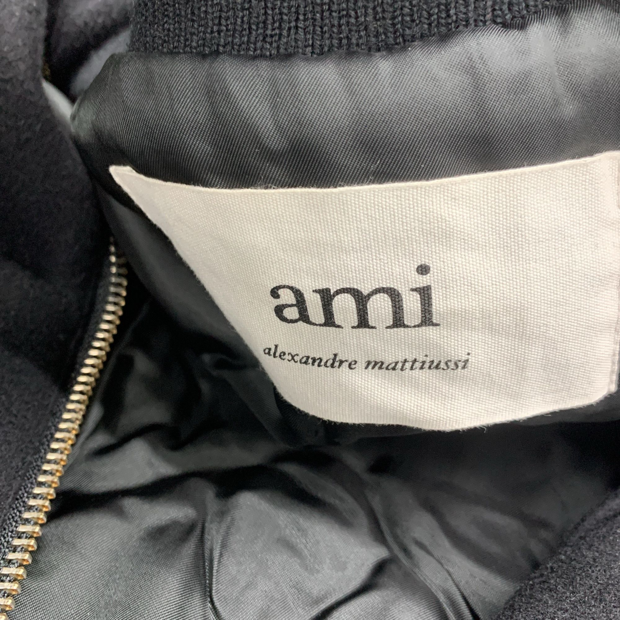 AMI Ami Paris Heart Logo Bomber Jacket XS Size US XS / EU 42 / 0 - 3 Thumbnail