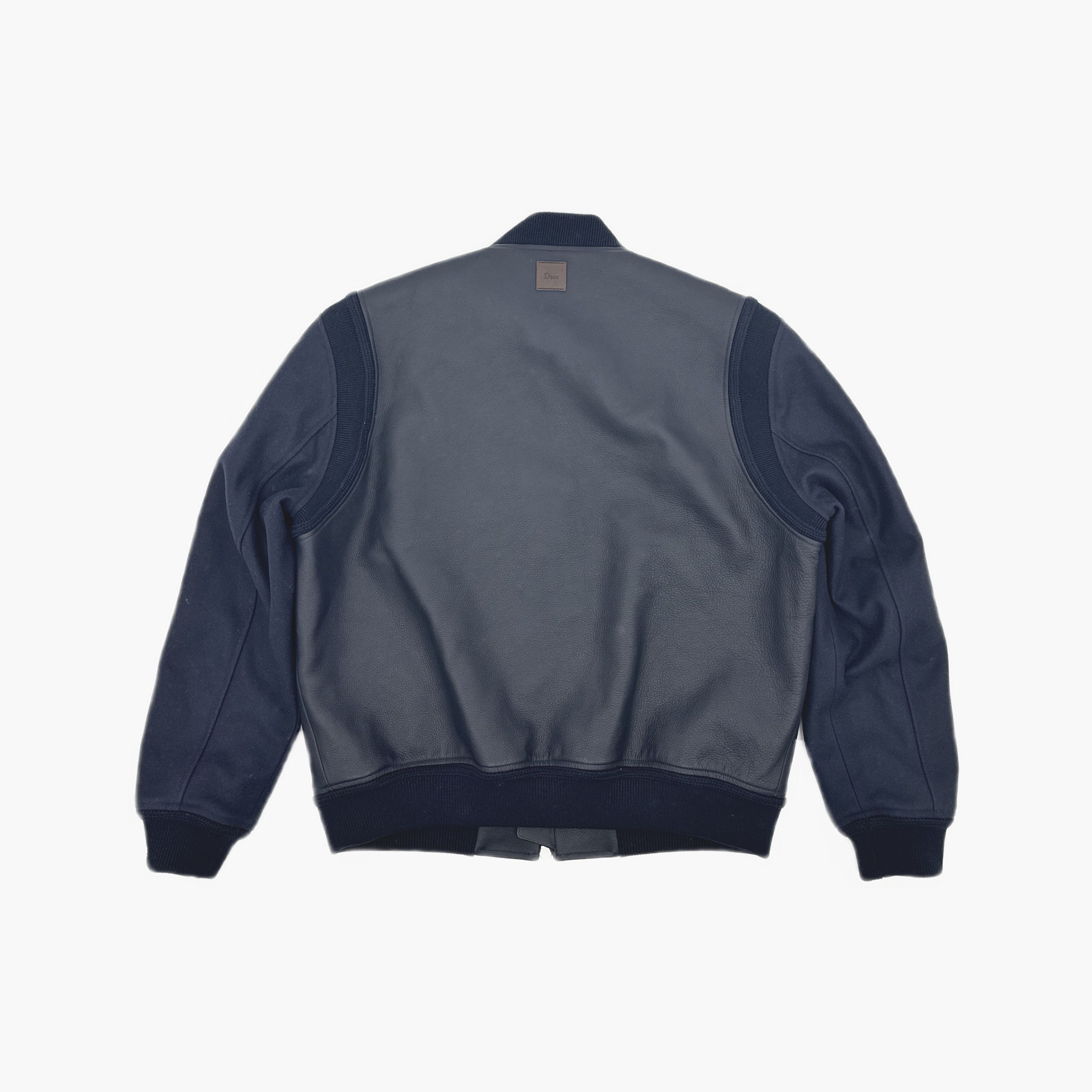 Dior Dior Leather Ribbed Bomber Jacket Size 54 Size US L / EU 52-54 / 3 - 2 Thumbnail
