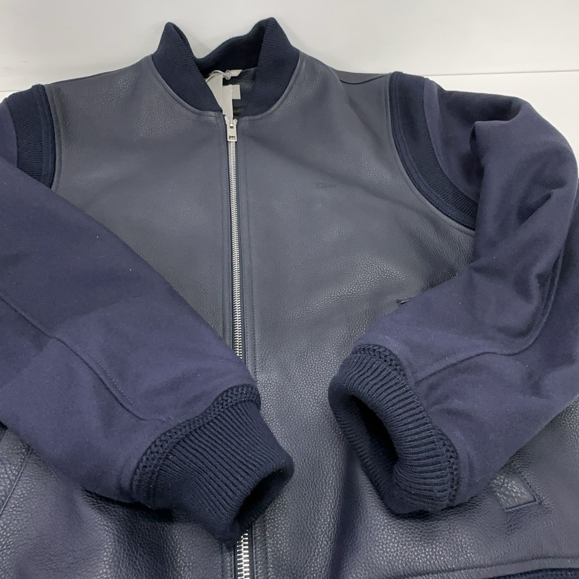 Dior Dior Leather Ribbed Bomber Jacket Size 54 Size US L / EU 52-54 / 3 - 8 Thumbnail