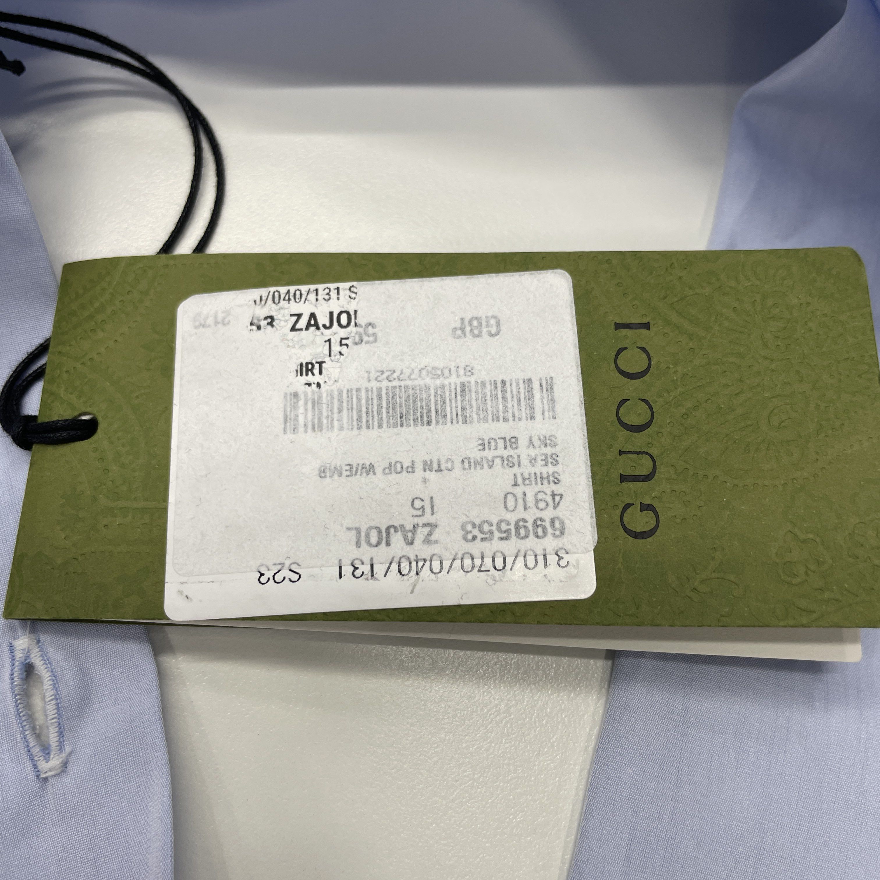 Gucci Gucci Solid Long Sleeve Shirt Size S Size US S / EU 44-46 / 1 - 5 Thumbnail