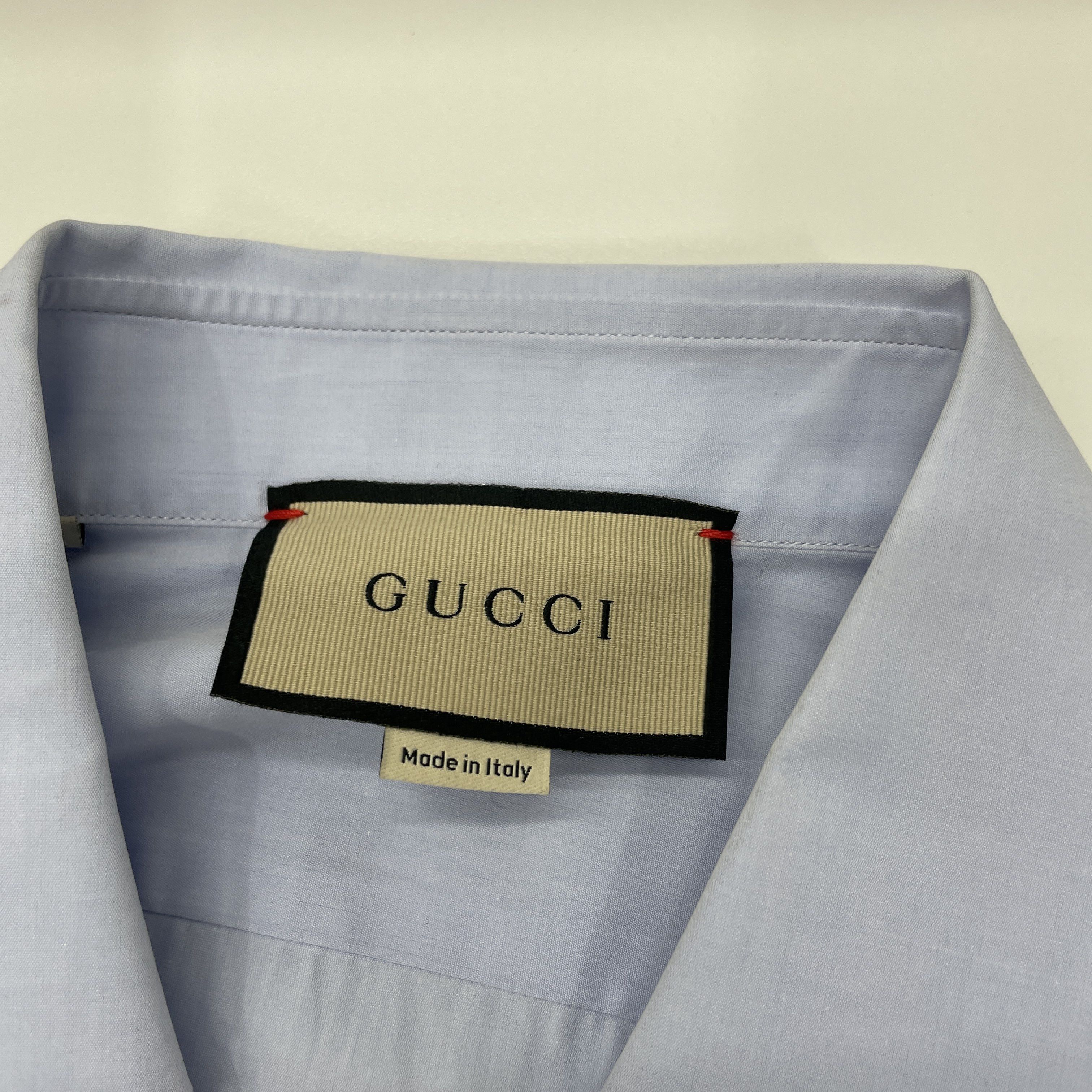 Gucci Gucci Solid Long Sleeve Shirt Size S Size US S / EU 44-46 / 1 - 3 Thumbnail