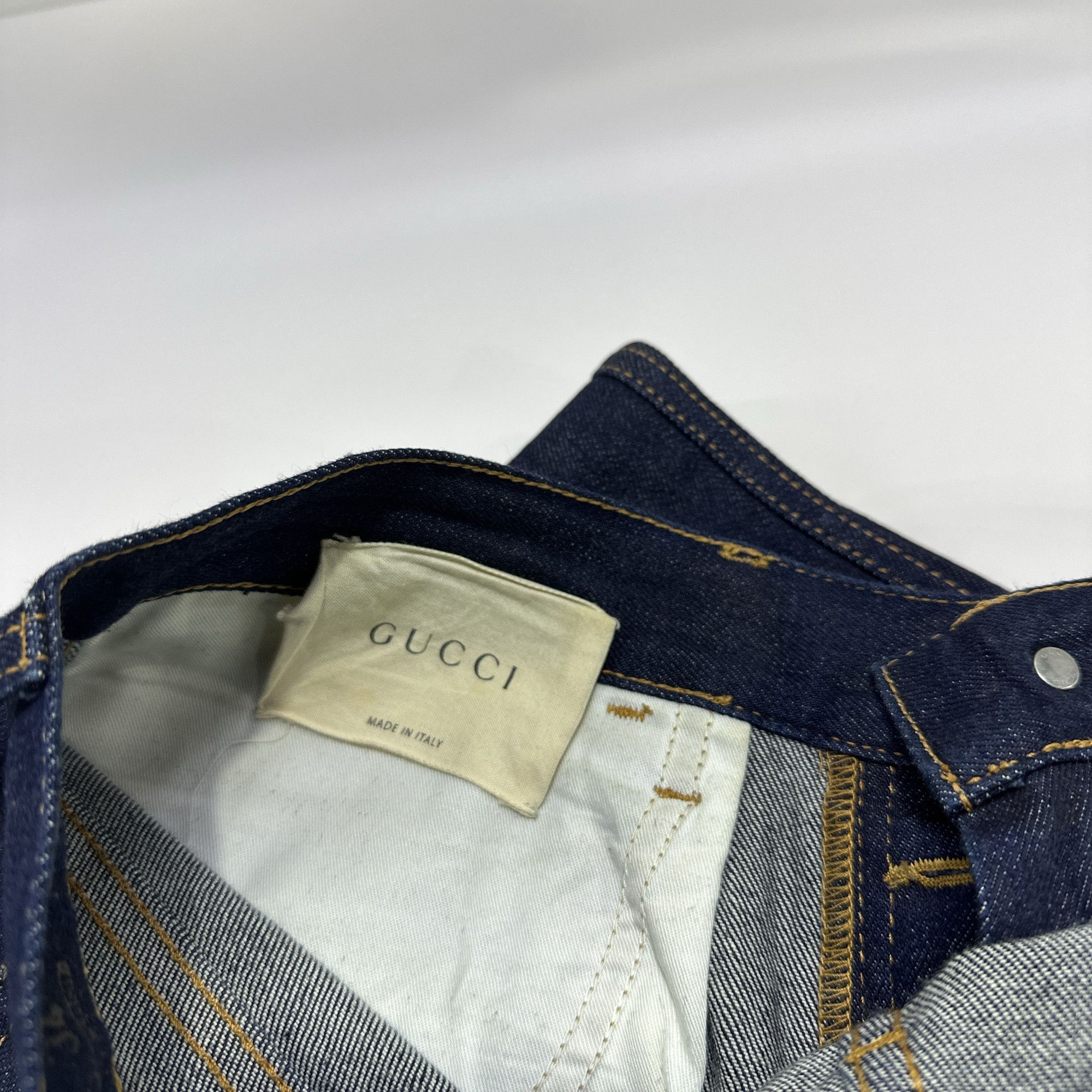 Gucci Gucci Tiger Embroidered Denim Jeans Size 34 Size US 34 / EU 50 - 3 Thumbnail