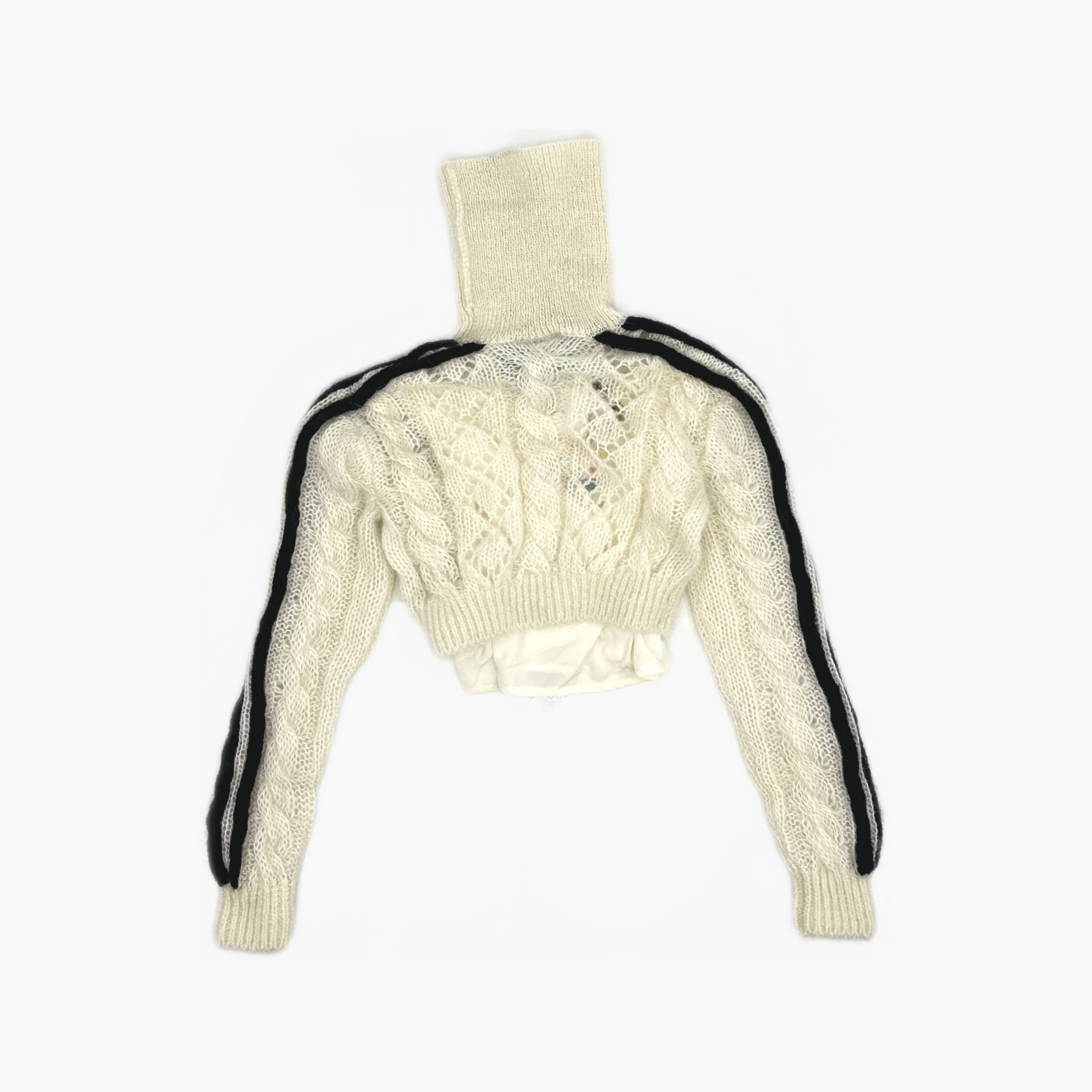 Gucci Gucci x Adidas Mohair Turtleneck Sweater Size XXS Size XXS / US 00 / IT 34 - 2 Thumbnail