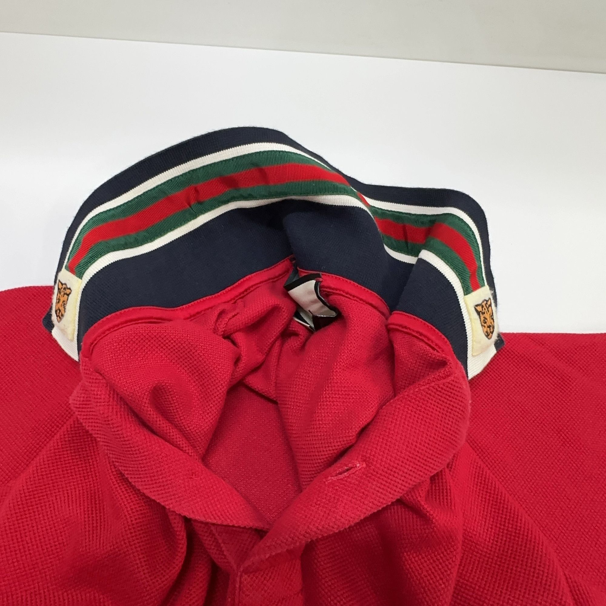 Gucci Gucci Tiger Embroidery Polo Shirt Size XS Size US XS / EU 42 / 0 - 8 Thumbnail