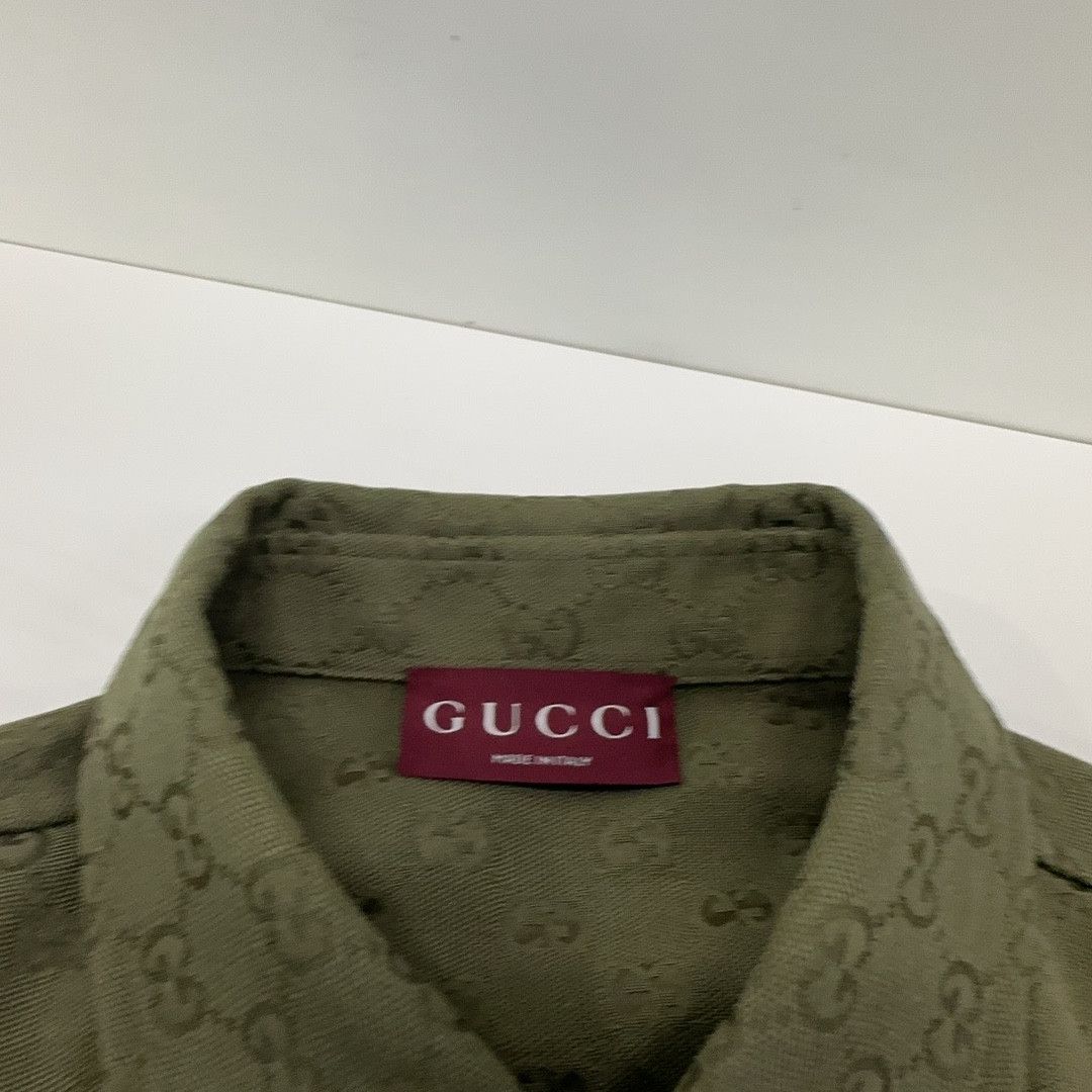 Gucci Gucci GG Embossed Button Up Shirt Size L Size US L / EU 52-54 / 3 - 6 Thumbnail