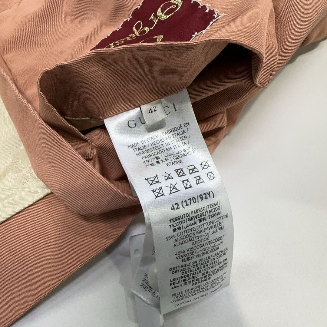 Gucci Gucci Orgasmique Logo Patch Jacket Pink Size 42 Size M / US 6-8 / IT 42-44 - 3 Thumbnail