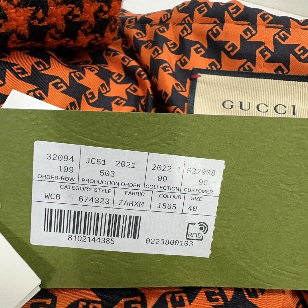 Gucci Gucci Houndstooth Wool Blend Jacket Size 40 Size S / US 4 / IT 40 - 5 Thumbnail