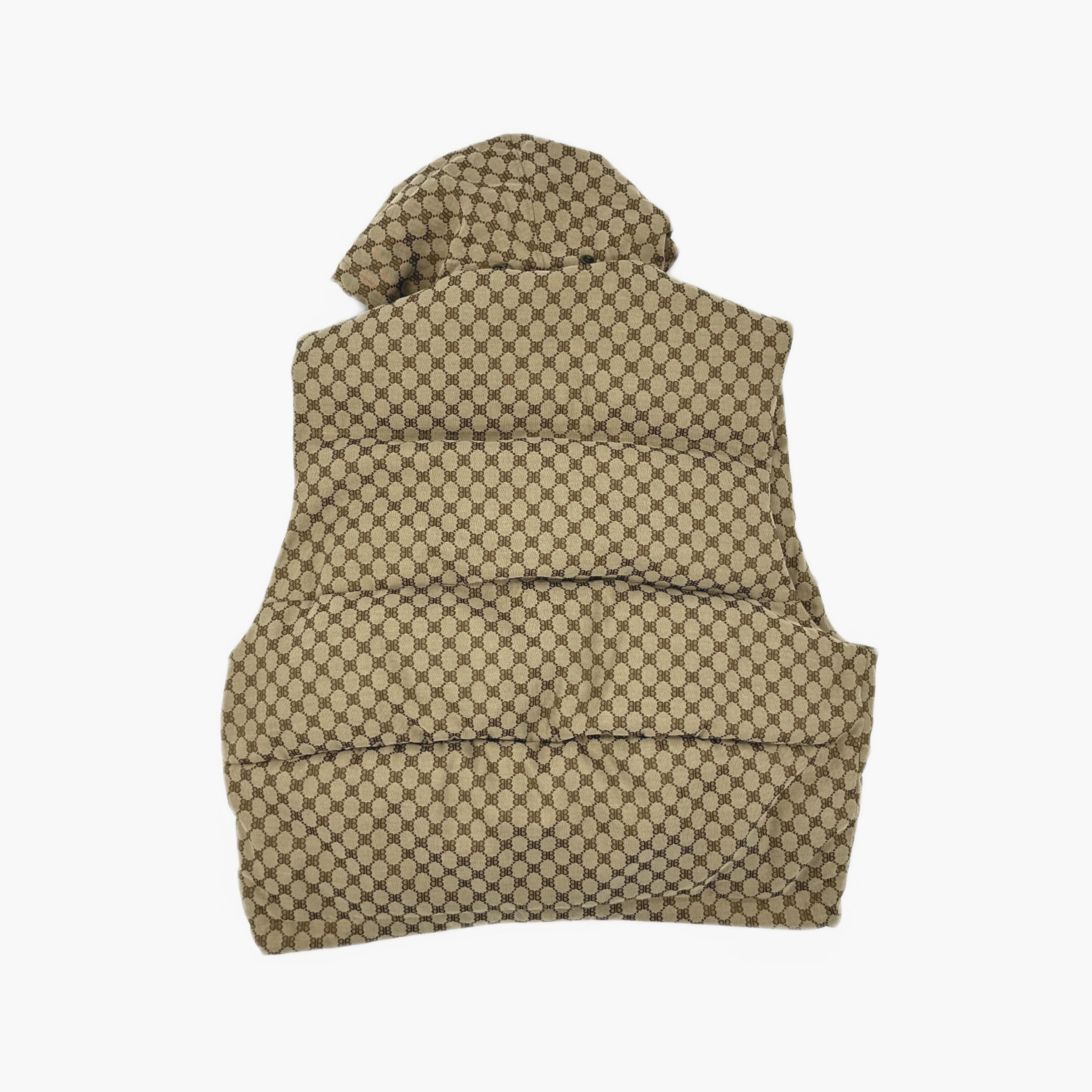 Balenciaga Balenciaga x Gucci Monogram Hooded Vest Size 36 Size XS / US 0-2 / IT 36-38 - 2 Thumbnail