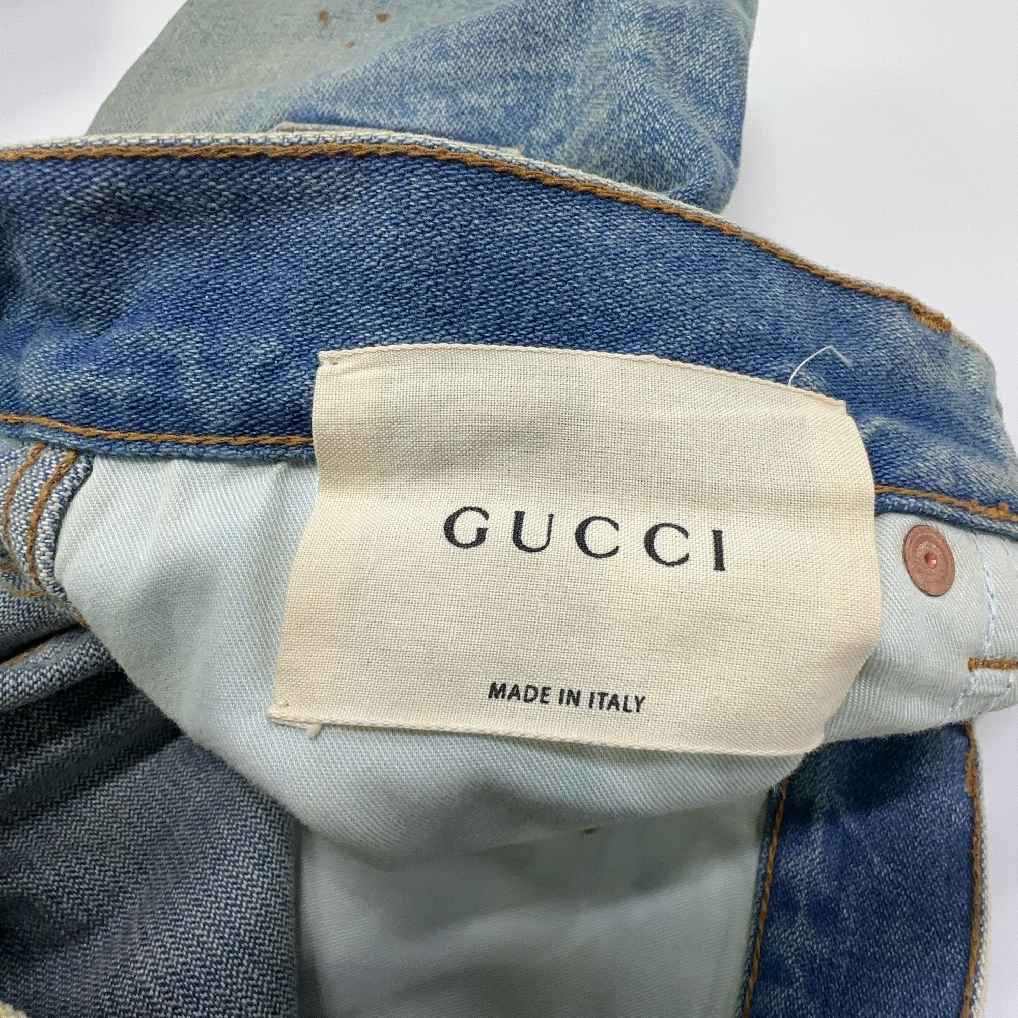 Gucci Gucci Insect Embroidered Denim Jeans Size 32 Size US 32 / EU 48 - 3 Thumbnail