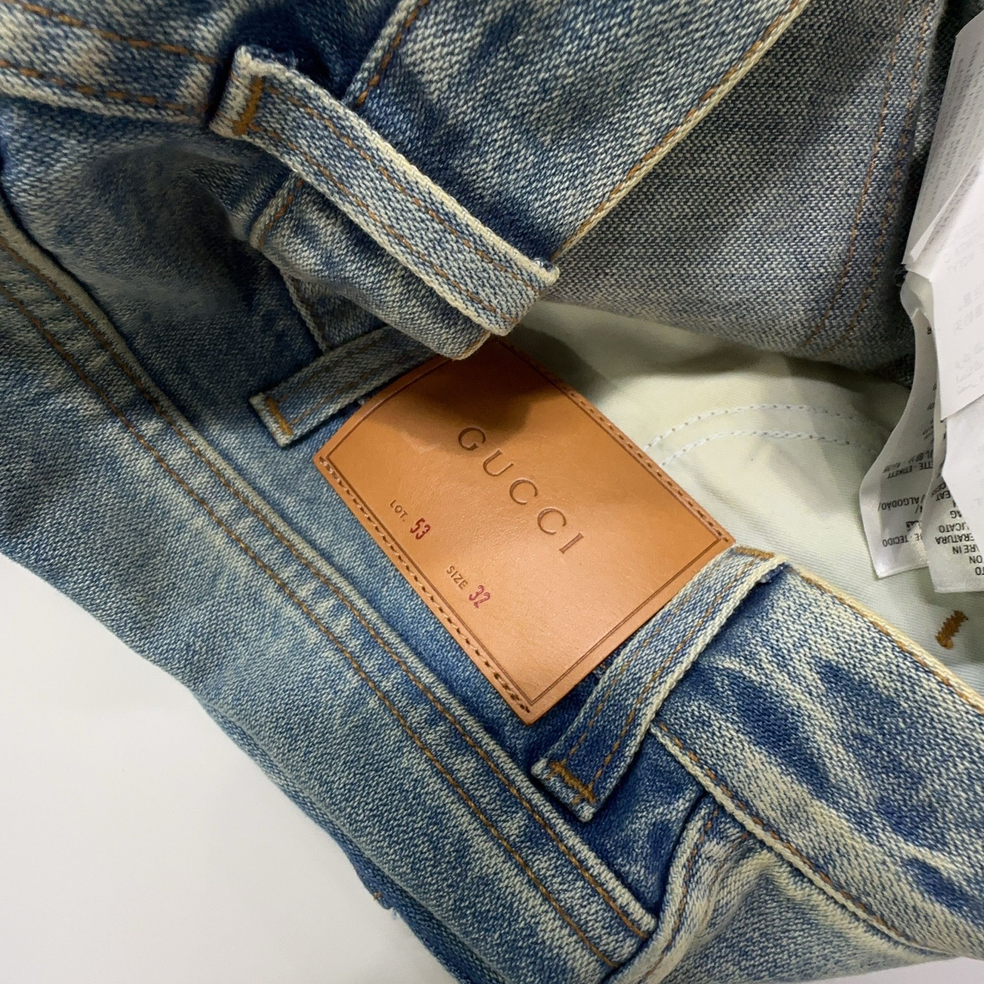 Gucci Gucci Insect Embroidered Denim Jeans Size 32 Size US 32 / EU 48 - 5 Thumbnail