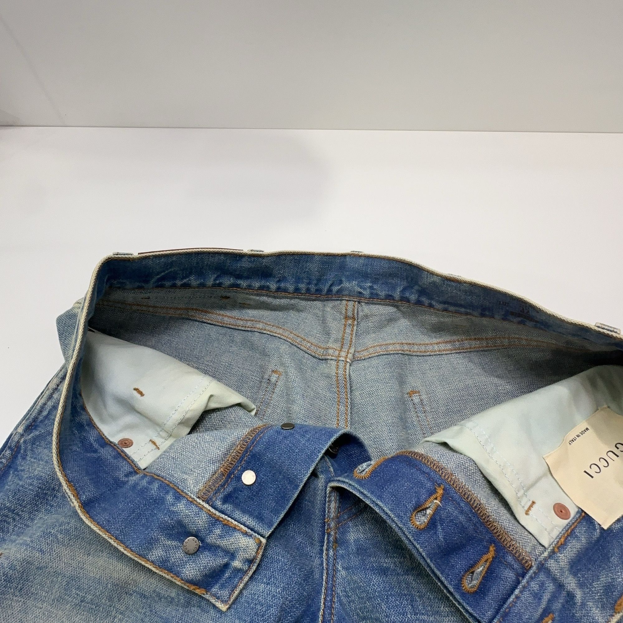 Gucci Gucci Insect Embroidered Denim Jeans Size 32 Size US 32 / EU 48 - 6 Thumbnail