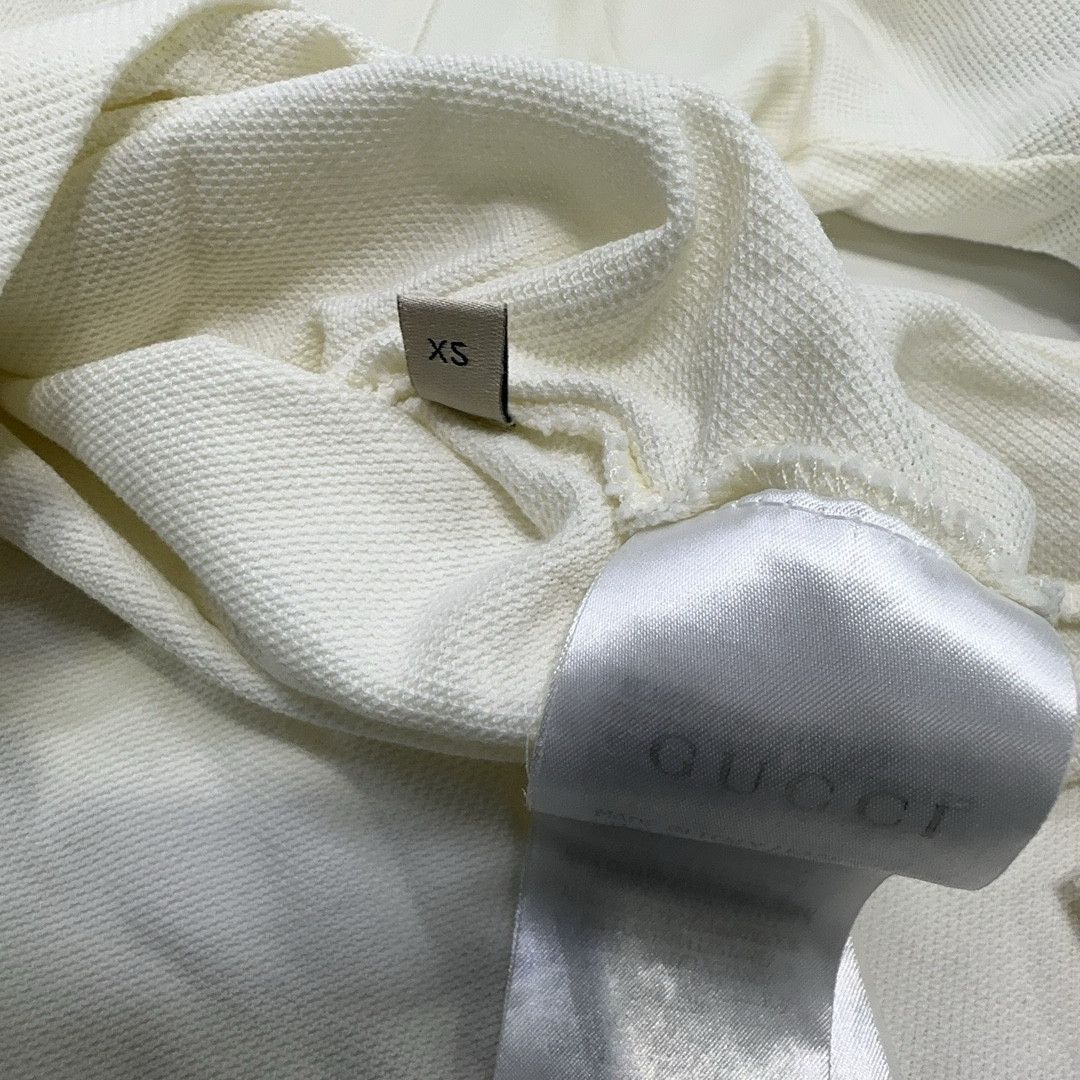 Gucci Gucci Striped Trim V-Neck Polo Shirt Size XS Size US XS / EU 42 / 0 - 4 Thumbnail