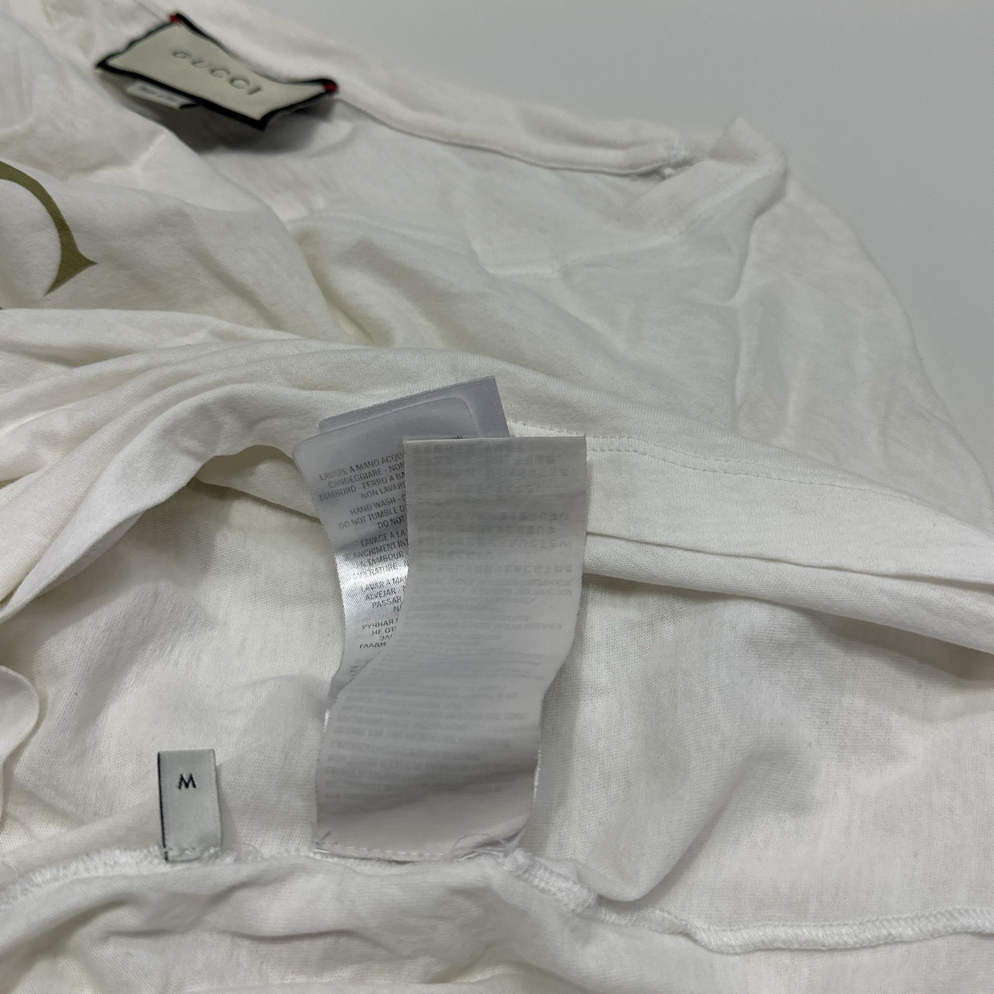 Gucci Gucci Web Stripe Logo T-Shirt Size M Size US M / EU 48-50 / 2 - 6 Thumbnail