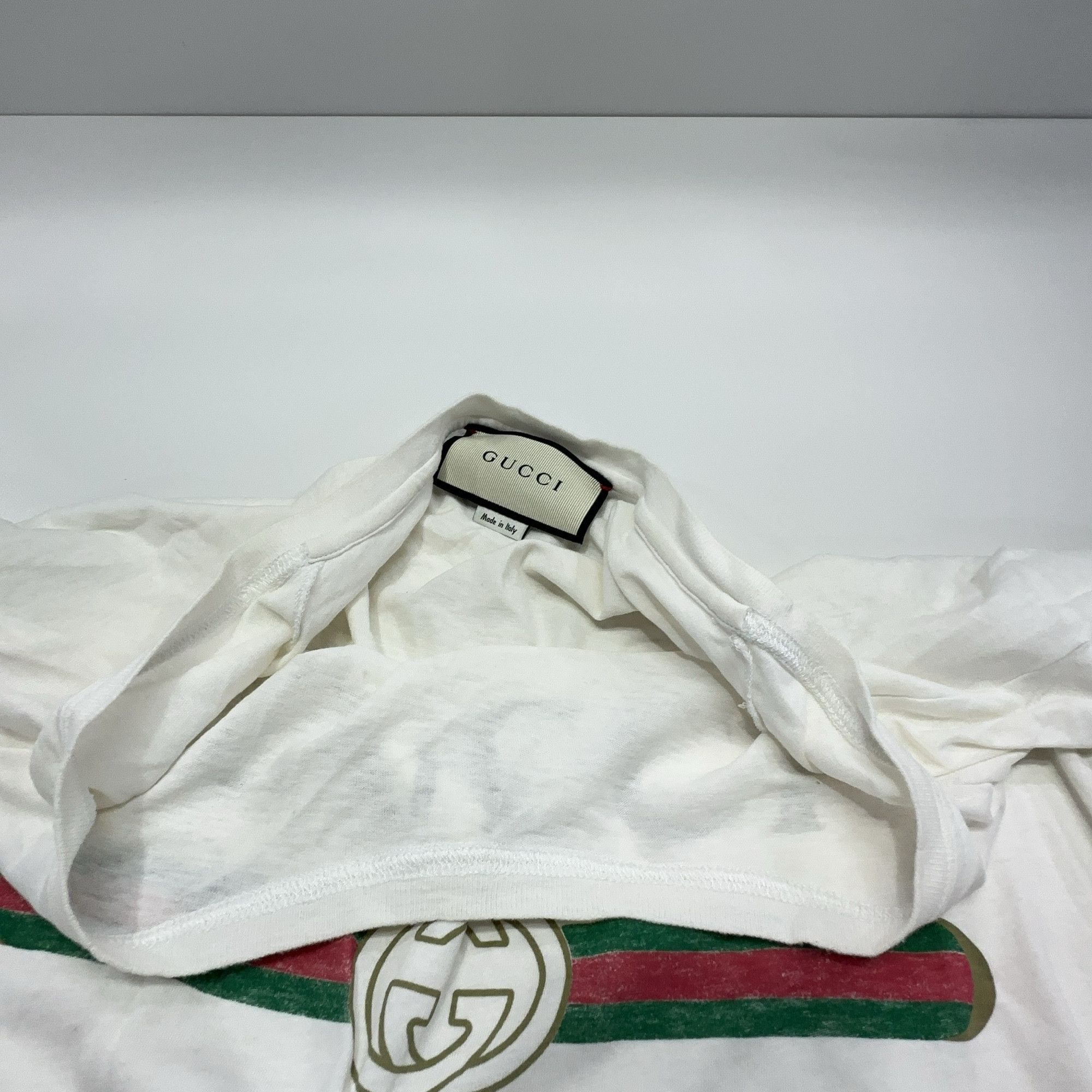 Gucci Gucci Web Stripe Logo T-Shirt Size M Size US M / EU 48-50 / 2 - 7 Thumbnail