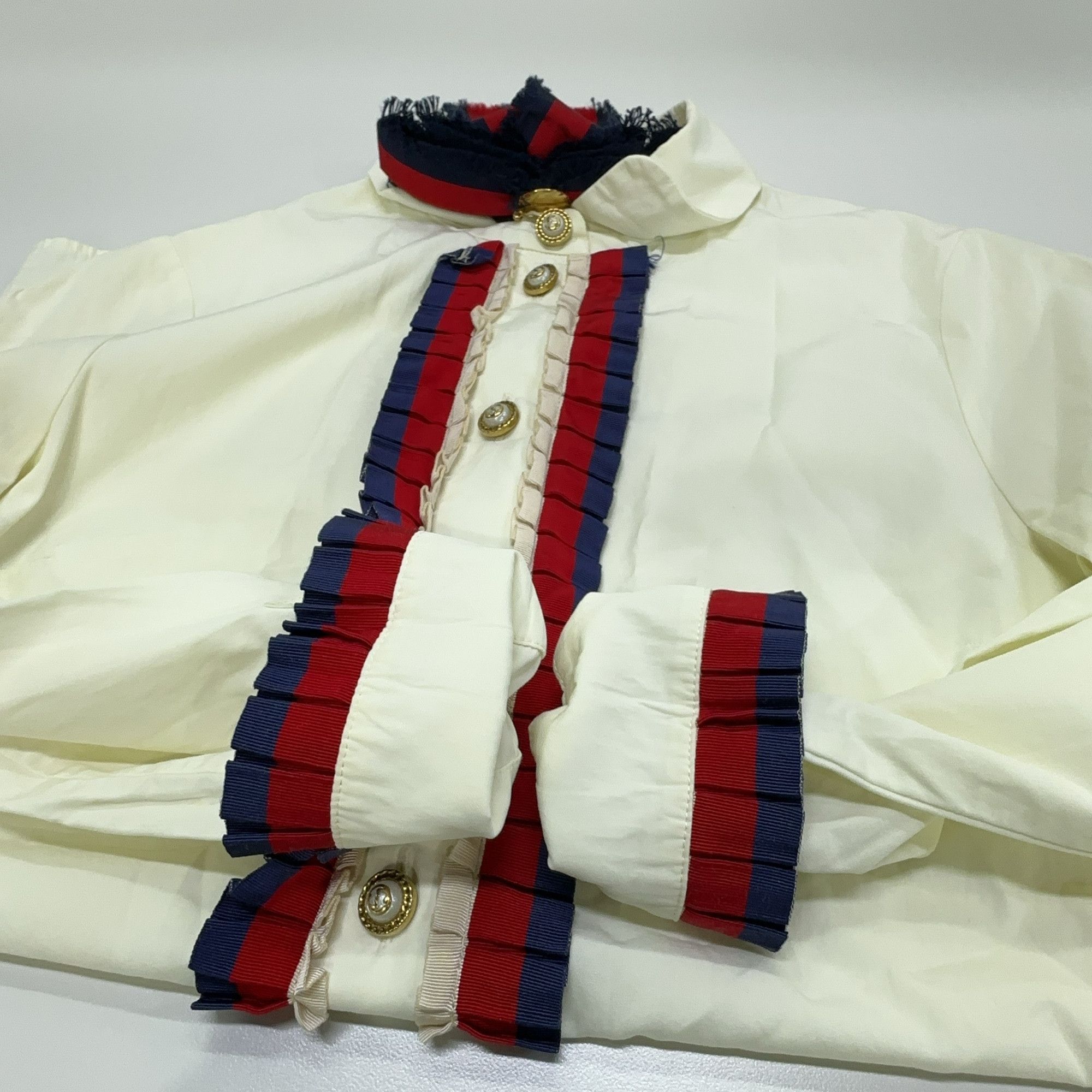 Gucci Gucci Ribbon Detail Long Sleeve Blouse Size 36 Size XS / US 0-2 / IT 36-38 - 9 Thumbnail