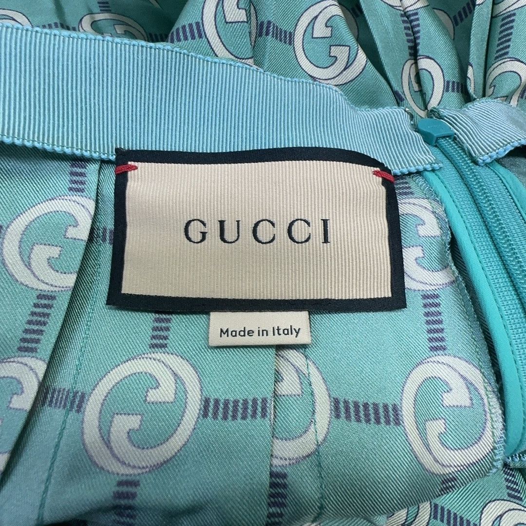 Gucci Gucci Interlocking G Silk Pleated Skirt Size 40 Size 27" / US 4 / IT 40 - 3 Thumbnail
