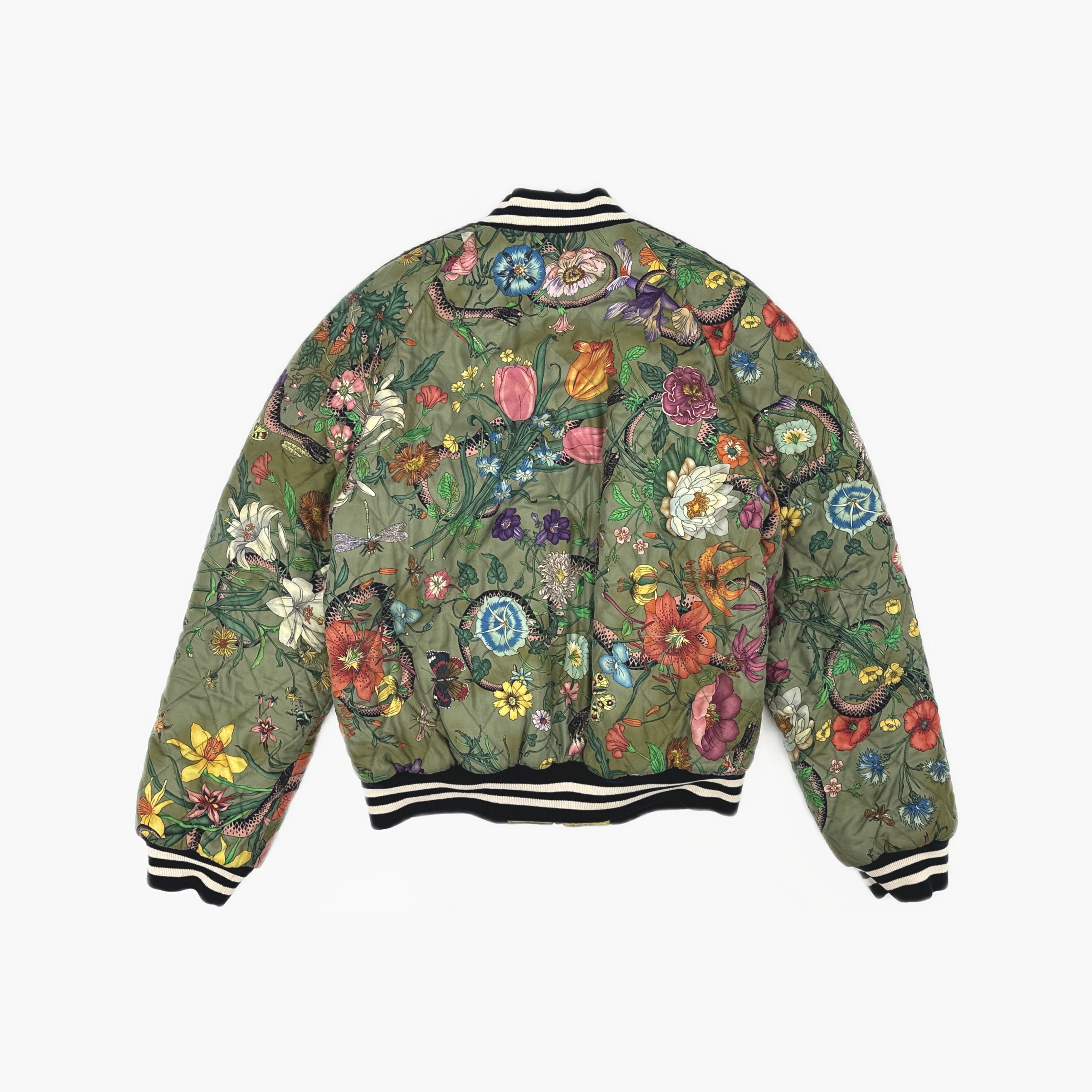 Gucci Gucci Floral Print Bomber Jacket Size XL Size US XL / EU 56 / 4 - 2 Thumbnail