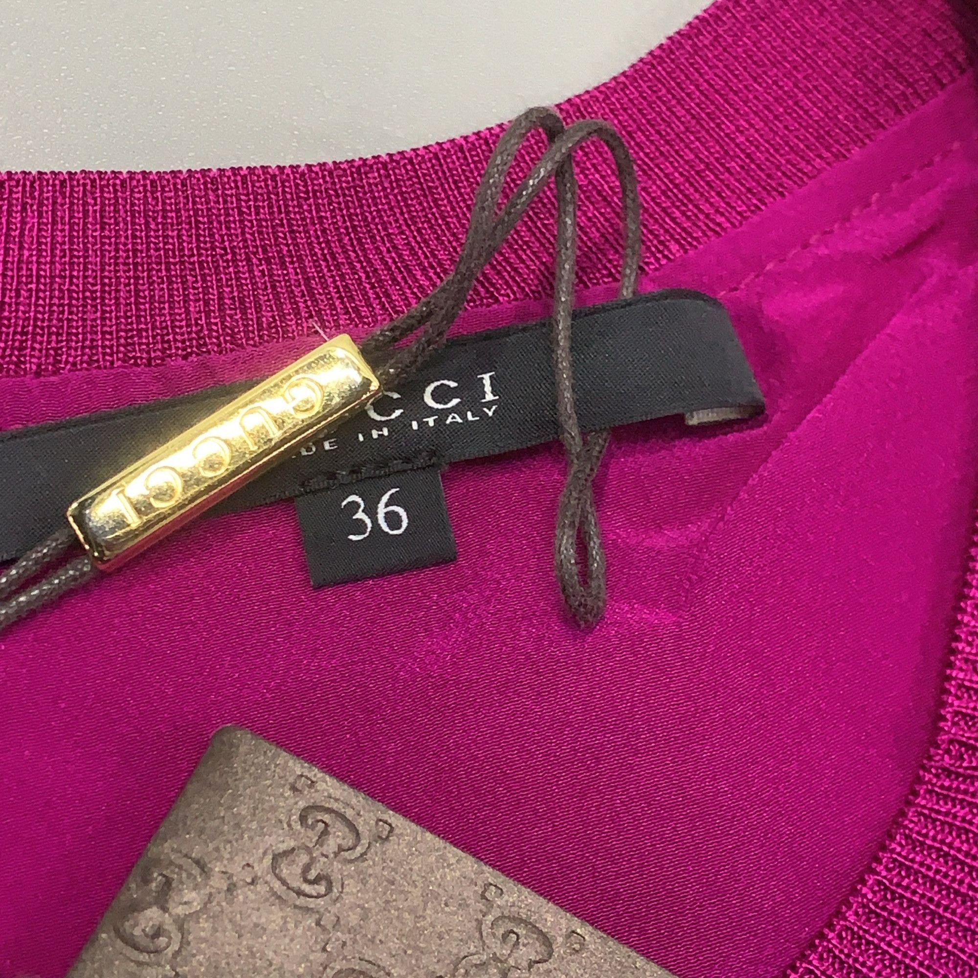 Gucci Gucci Magenta Short Sleeve T-Shirt Size 36 Size XS / US 0-2 / IT 36-38 - 5 Thumbnail
