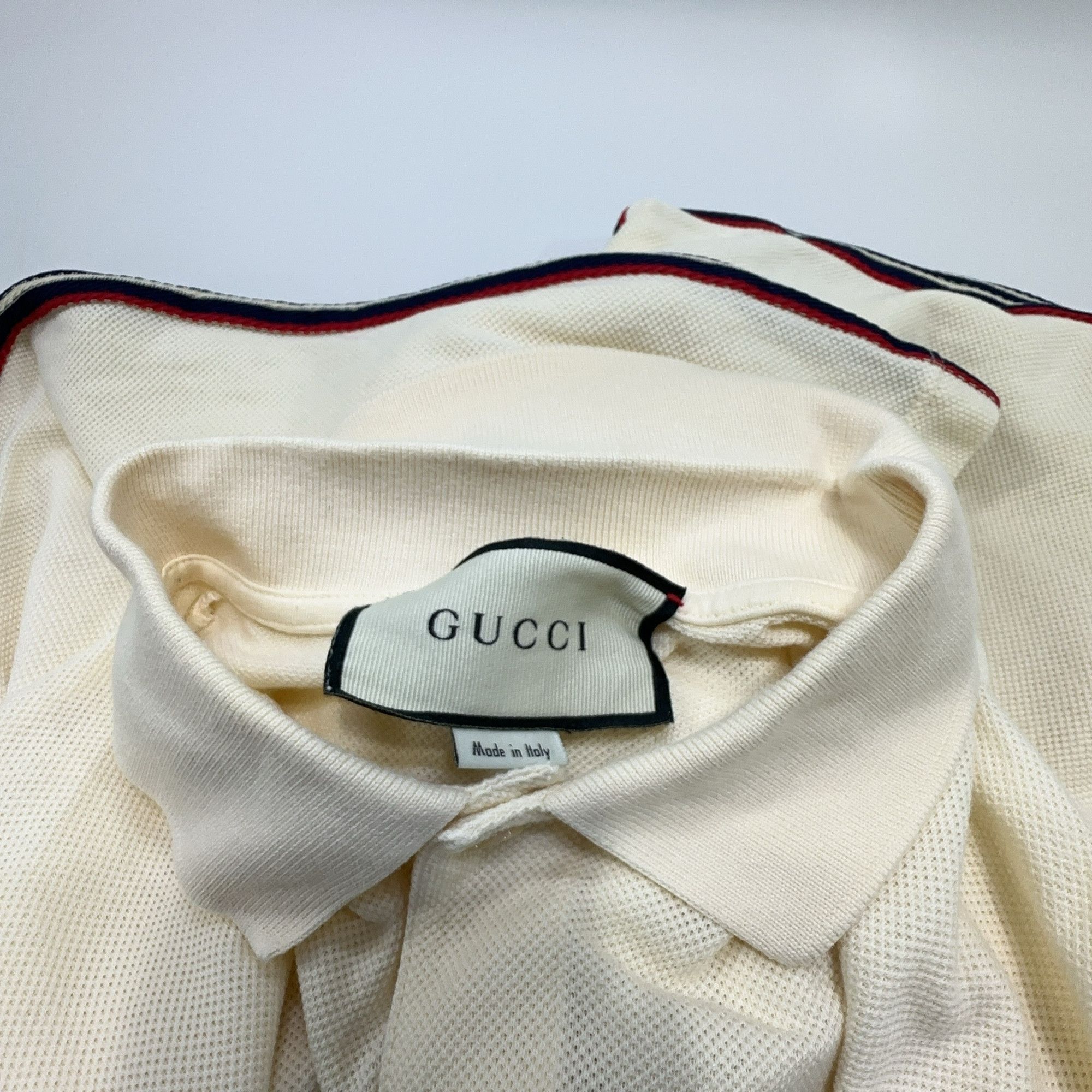 Gucci Gucci Embroidered Logo Polo Shirt Size M Size US M / EU 48-50 / 2 - 6 Thumbnail