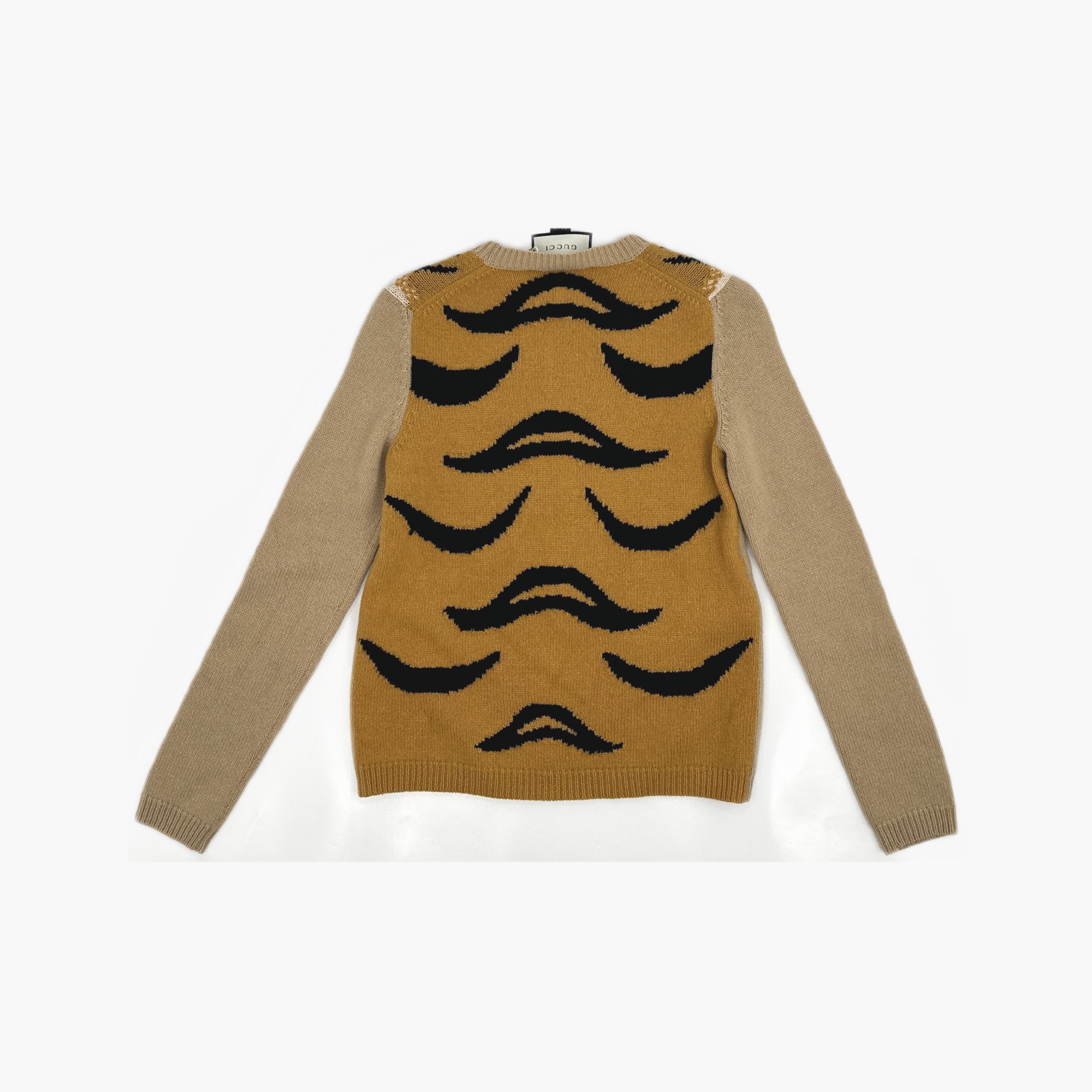Gucci Gucci Tiger Pattern Wool Sweater Size M Size US M / EU 48-50 / 2 - 2 Thumbnail