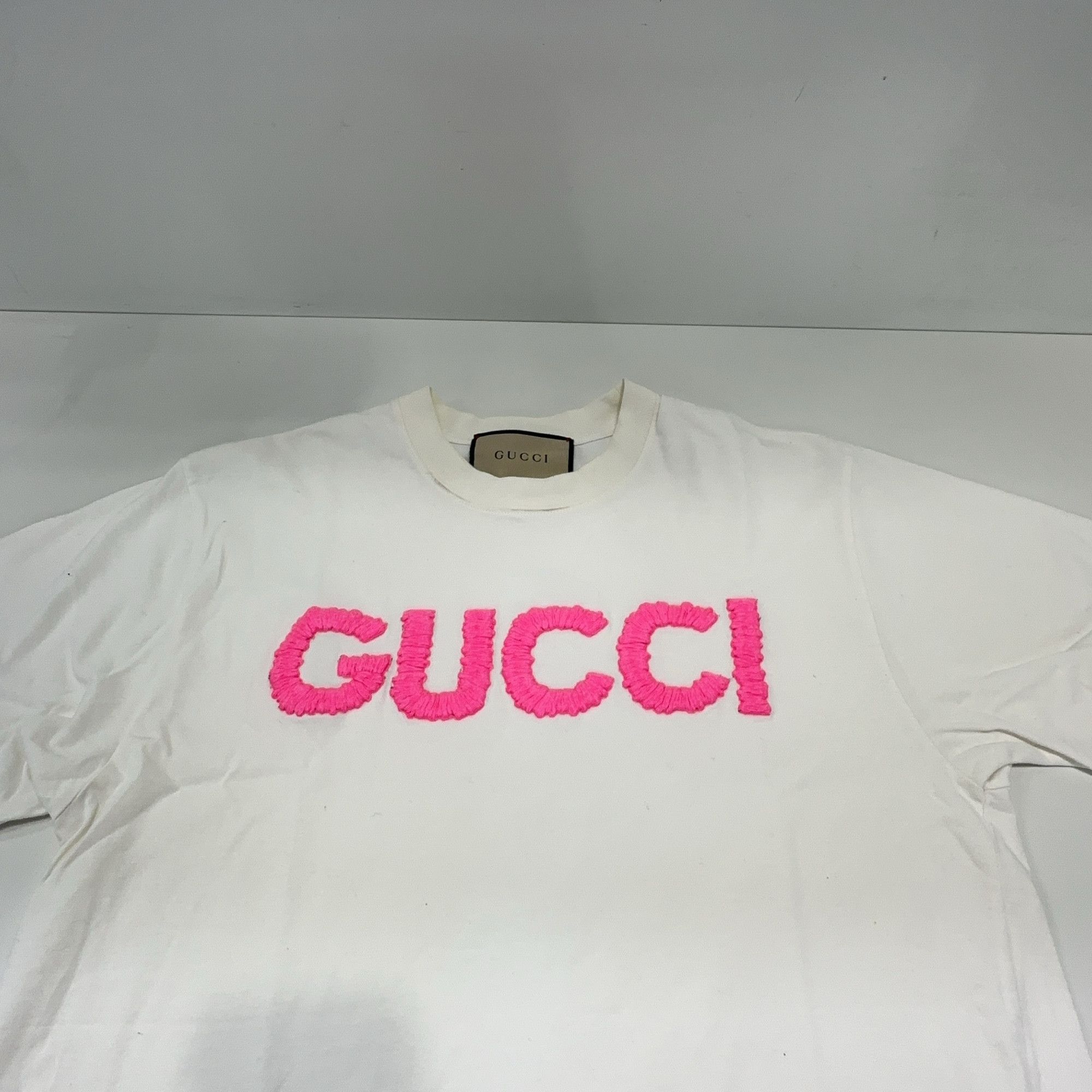 Gucci Gucci Pink Logo Short Sleeve T-Shirt Size XS Size XS / US 0-2 / IT 36-38 - 13 Thumbnail