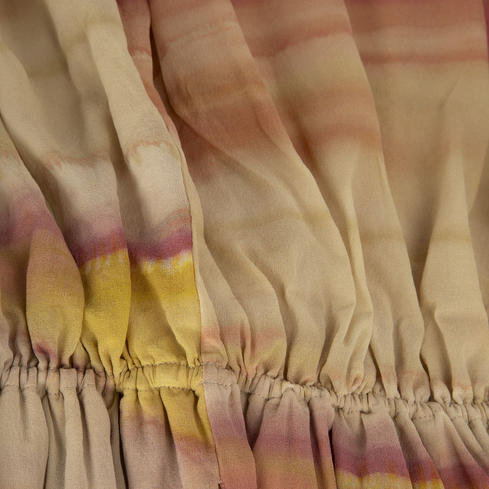 Loro Piana Yellow & Pink Maxi Dress Size L / US 10 / IT 46 - 3 Thumbnail