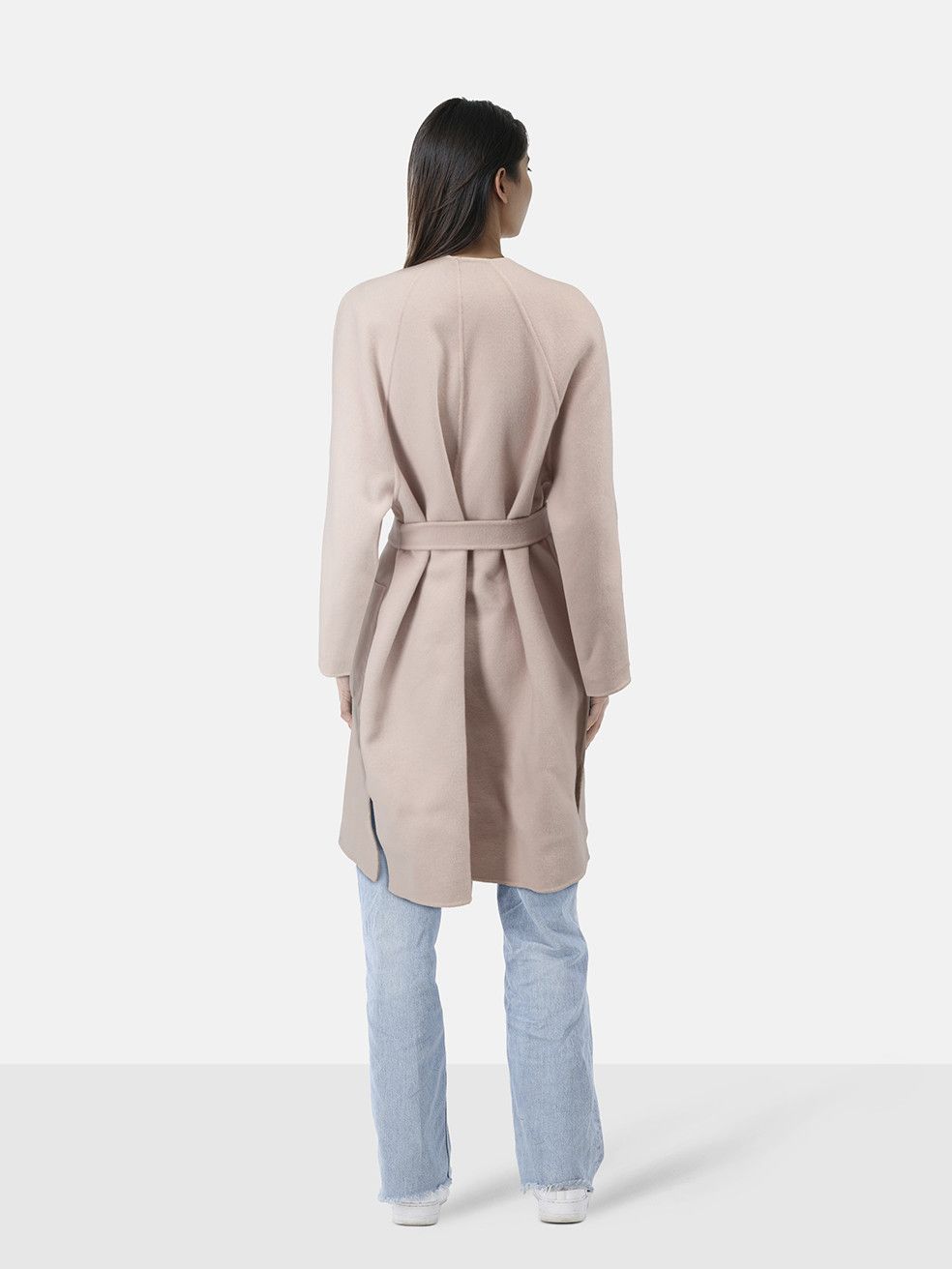 Max Mara Pink & Beige Wool Belted Reversible Coat Size M / US 6-8 / IT 42-44 - 2 Thumbnail