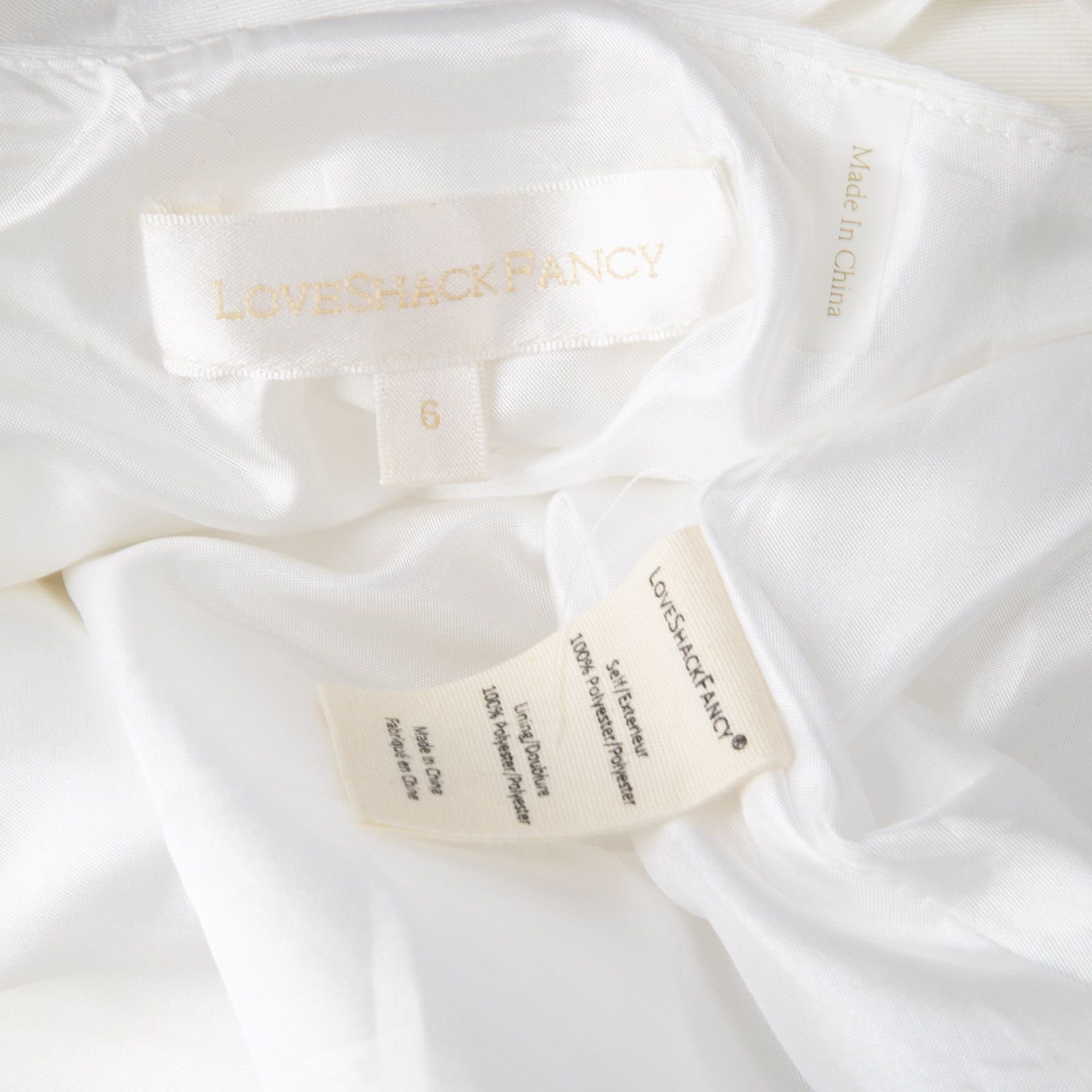 LoveShackFancy White Cut Out Mini Dress Size M / US 6-8 / IT 42-44 - 7 Thumbnail