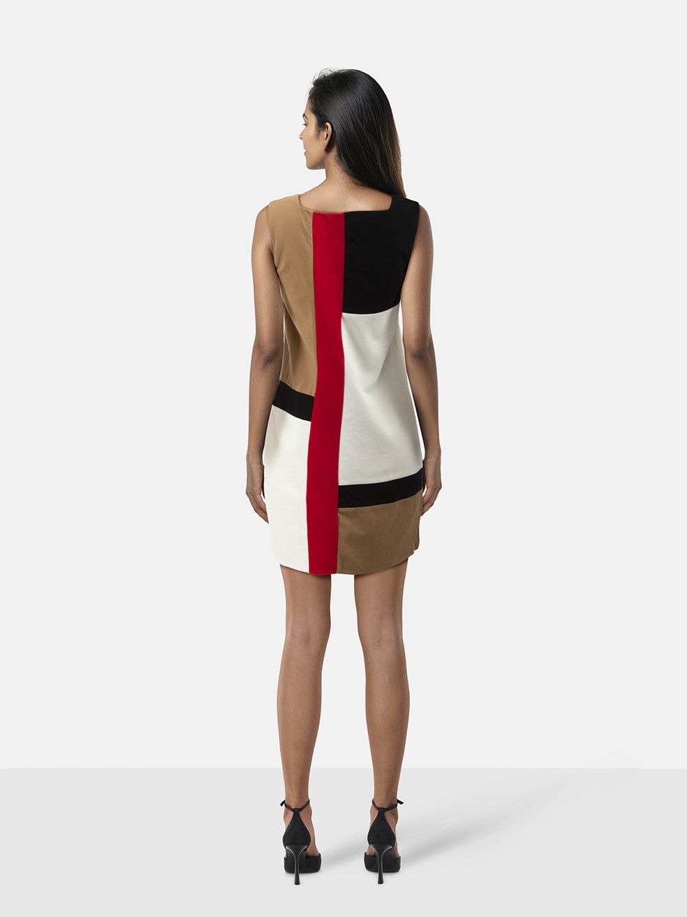 Diane von Furstenberg Mondrian Patterned Dress Size S / US 4 / IT 40 - 2 Thumbnail