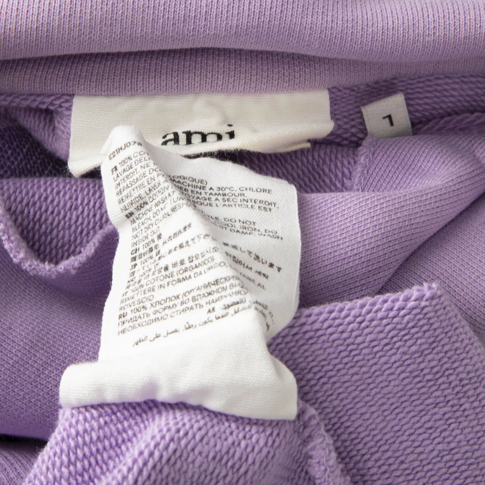 AMI Purple Logo Embroidered Sweatshirt Size L / US 10 / IT 46 - 5 Thumbnail