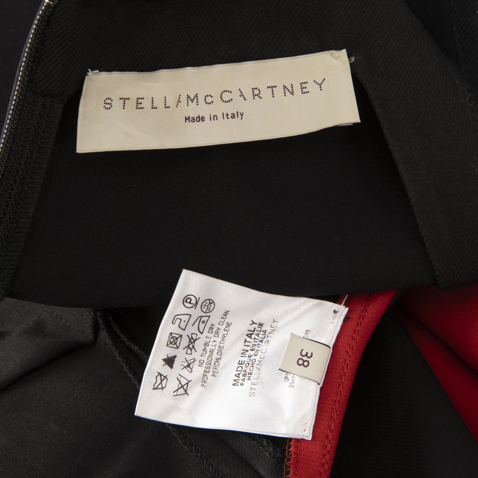Stella McCartney Red & Black Miracle Midi Dress Size XS / US 0-2 / IT 36-38 - 11 Thumbnail