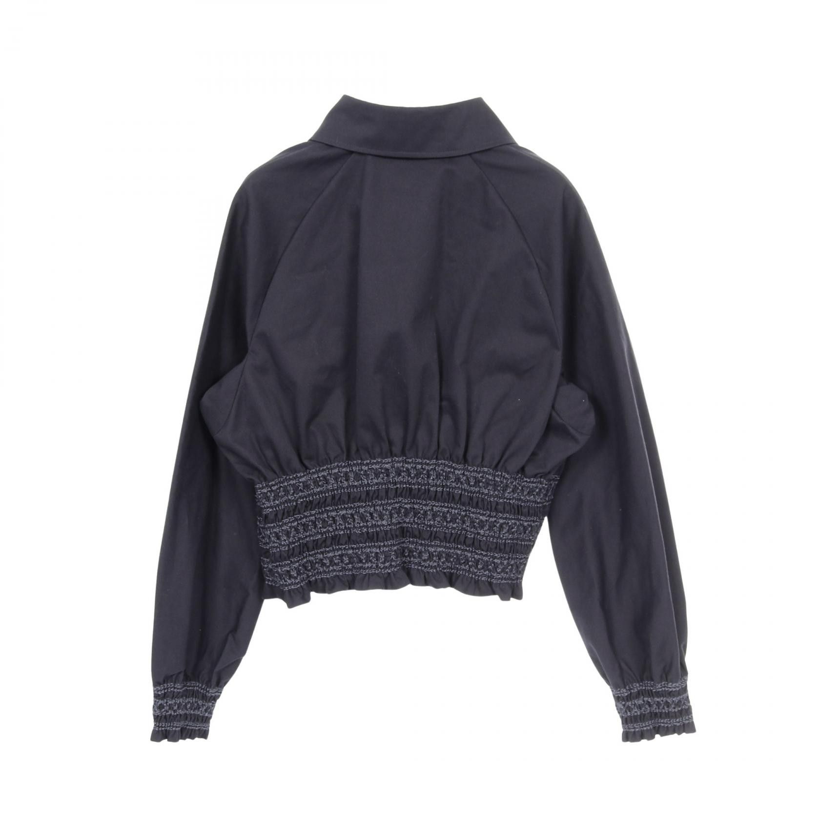 Hermes Hermes Hermes Veste taille brodee a smocks Cotton Jacket Textile Outerwear DUTY FREE for USA Size ONE SIZE - 2 Thumbnail