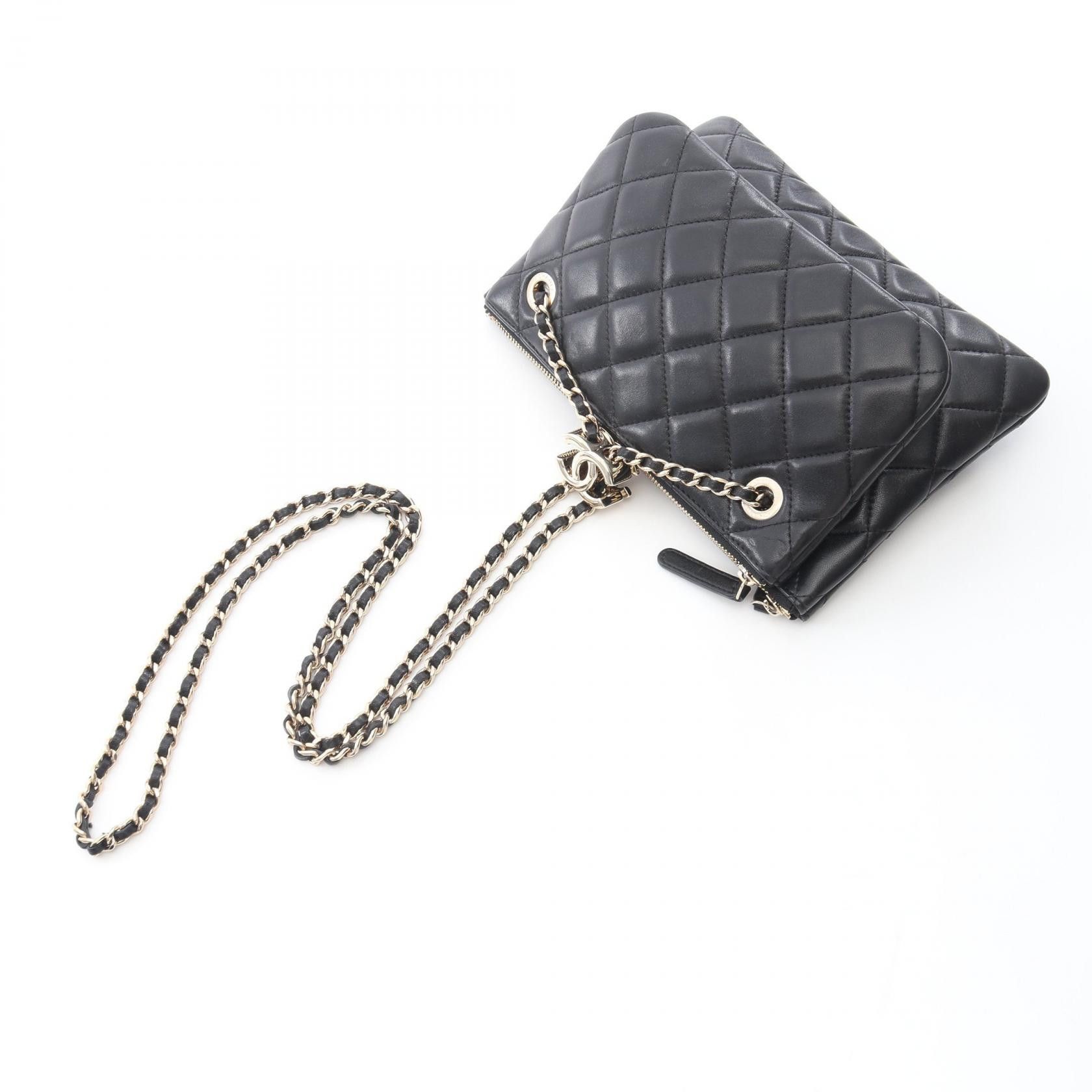 Chanel Chanel CHANEL Matelasse Lambskin Shoulder Bag Leather Shoulder Bag DUTY FREE for USA Size ONE SIZE - 6 Thumbnail