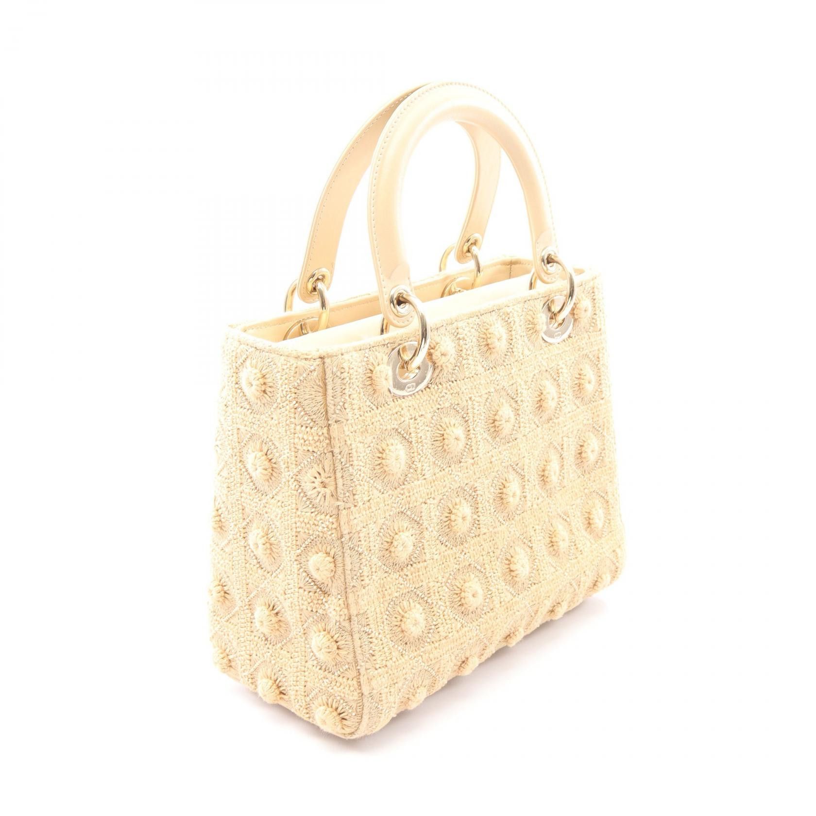 Dior Dior Dior LADY DIOR Canvas Leather 2way Bag Textile Handbag M0565OIEF.M925 DUTY FREE for USA Size ONE SIZE - 2 Thumbnail