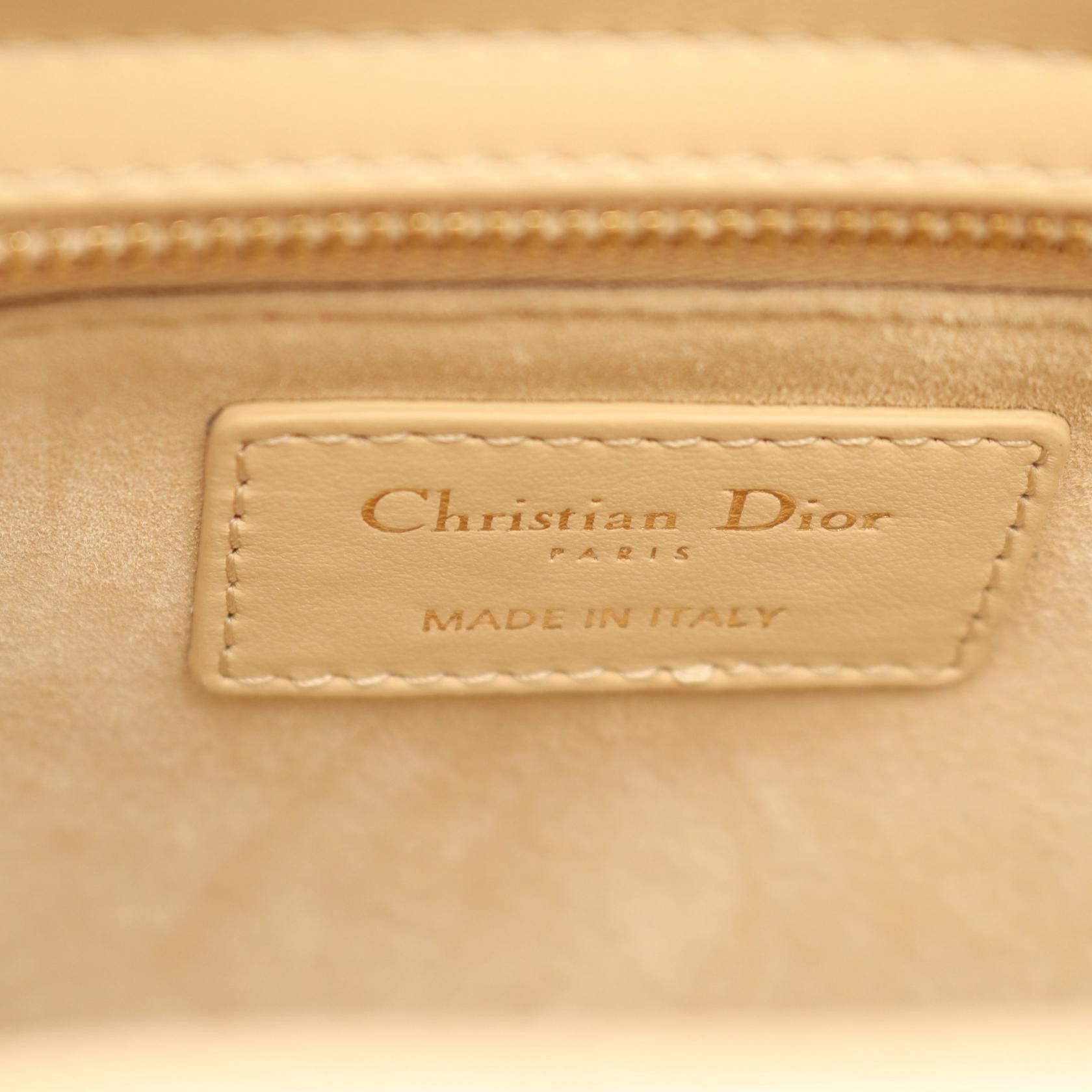 Dior Dior Dior LADY DIOR Canvas Leather 2way Bag Textile Handbag M0565OIEF.M925 DUTY FREE for USA Size ONE SIZE - 4 Thumbnail