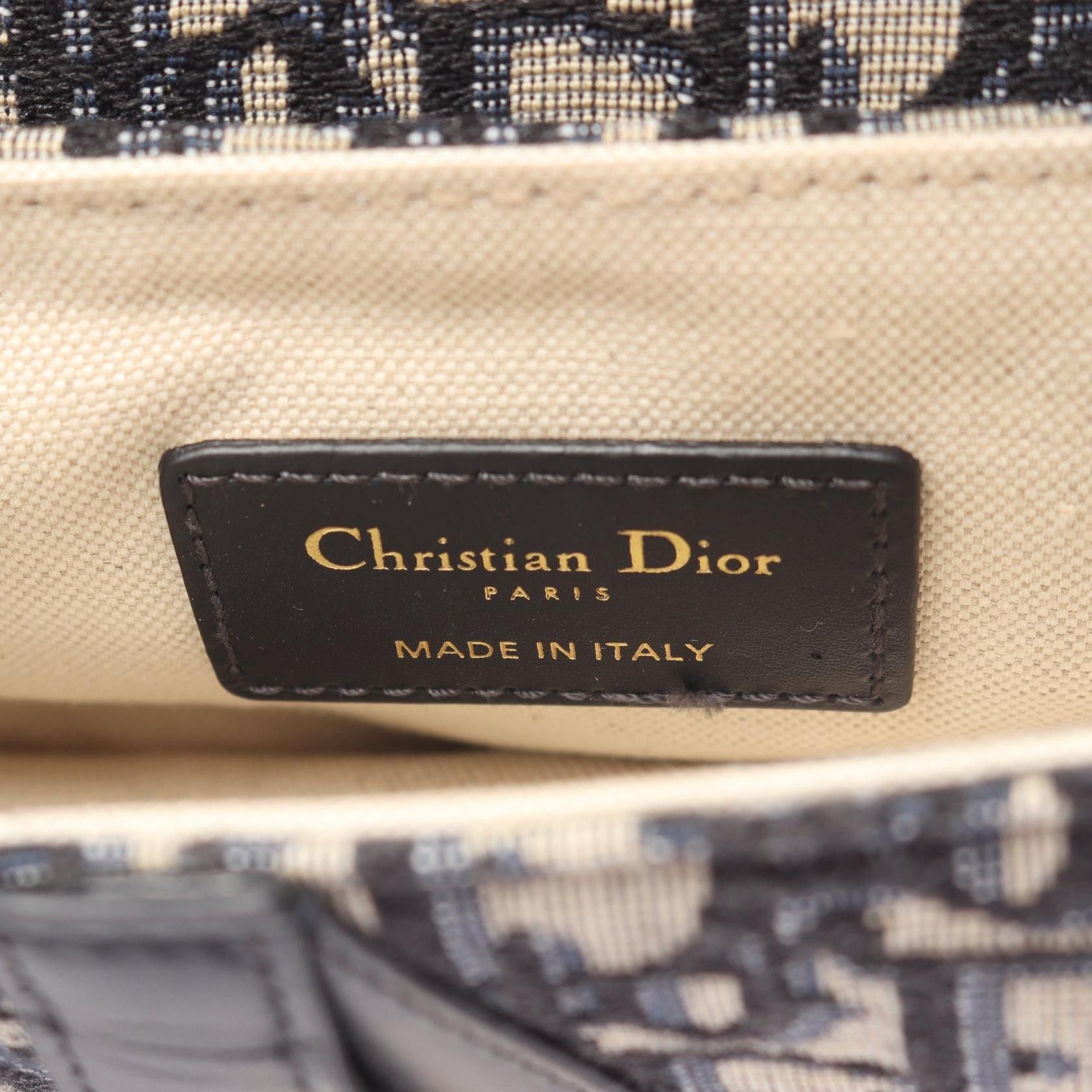 Dior Dior Dior Saddle Bag Oblique Jacquard 2way handbag Leather Shoulder Bag DUTY FREE for USA Size ONE SIZE - 4 Thumbnail