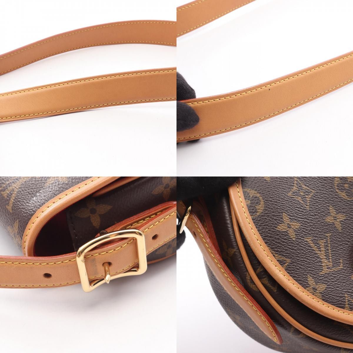 Louis Vuitton Louis Vuitton Louis Vuitton Tambourin Monogram PVC Coated Canvas Leather Shoulder Bag Textile Shoulder Bag M44860 DUTY FREE for USA Size ONE SIZE - 10 Thumbnail