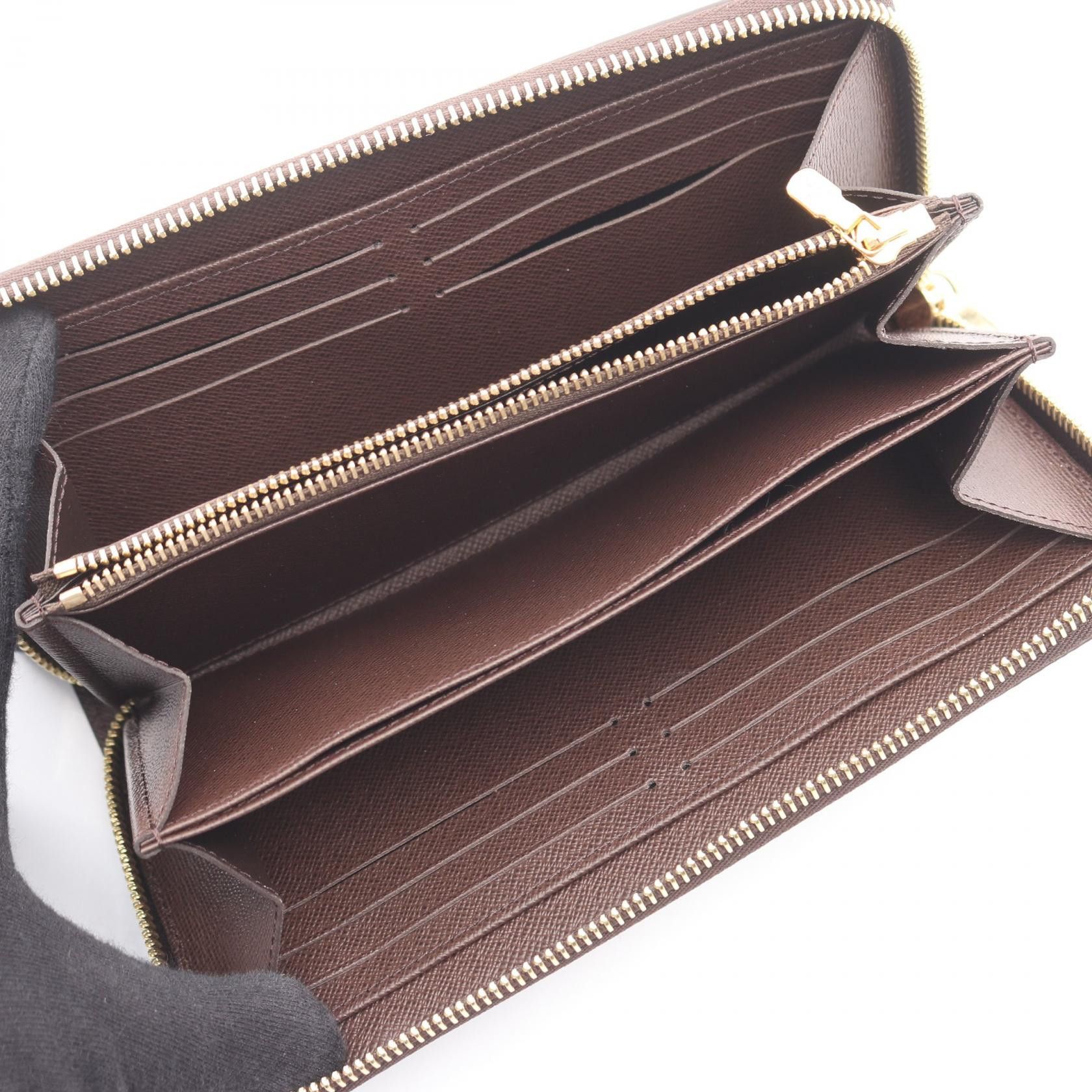 Louis Vuitton Louis Vuitton Louis Vuitton Zippy Wallet Damier Long Wallet Textile Long Wallet N41661 DUTY FREE for USA Size ONE SIZE - 3 Thumbnail