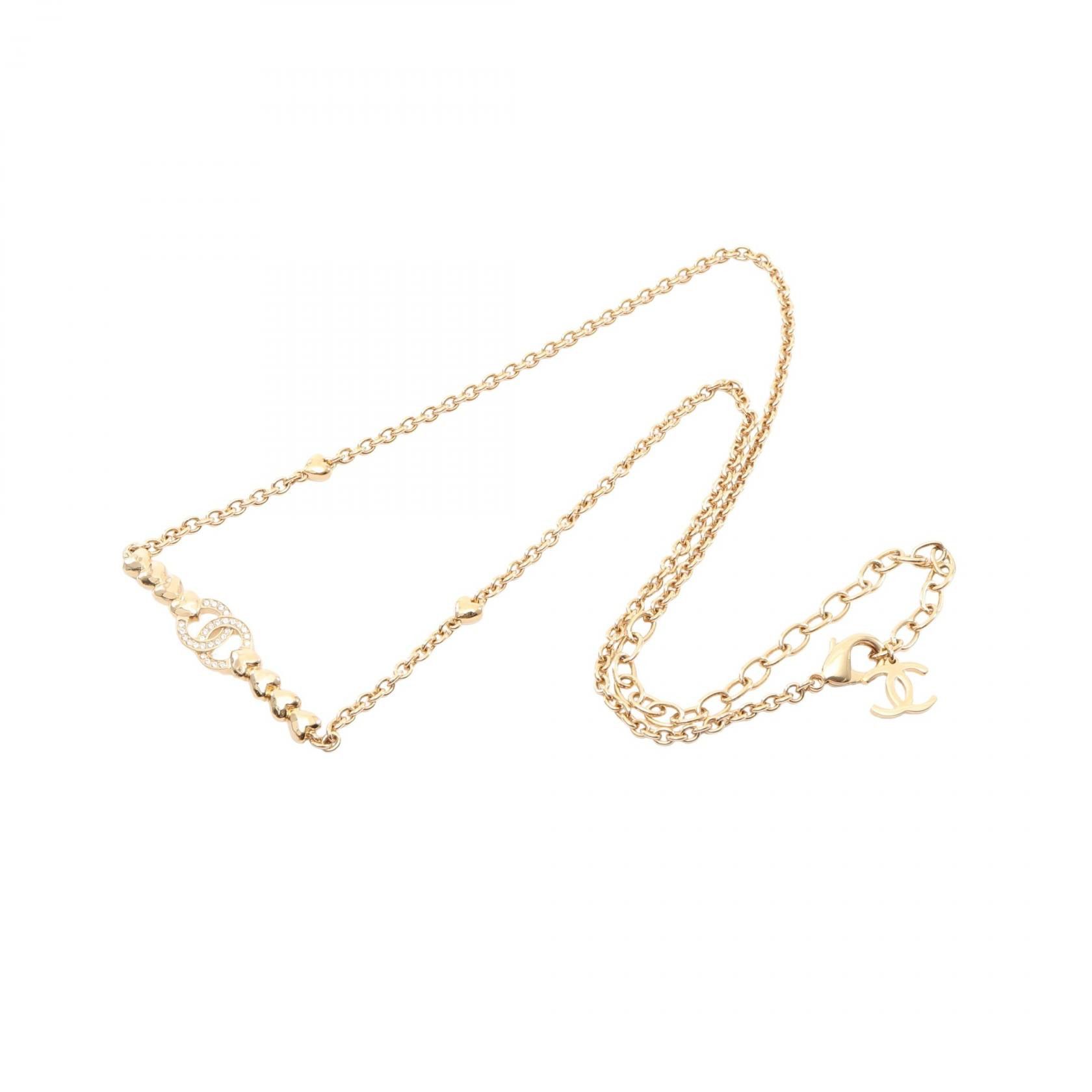 Chanel Chanel Chanel Coco Mark Heart Necklace Metal Necklace DUTY FREE for USA Size ONE SIZE - 3 Thumbnail
