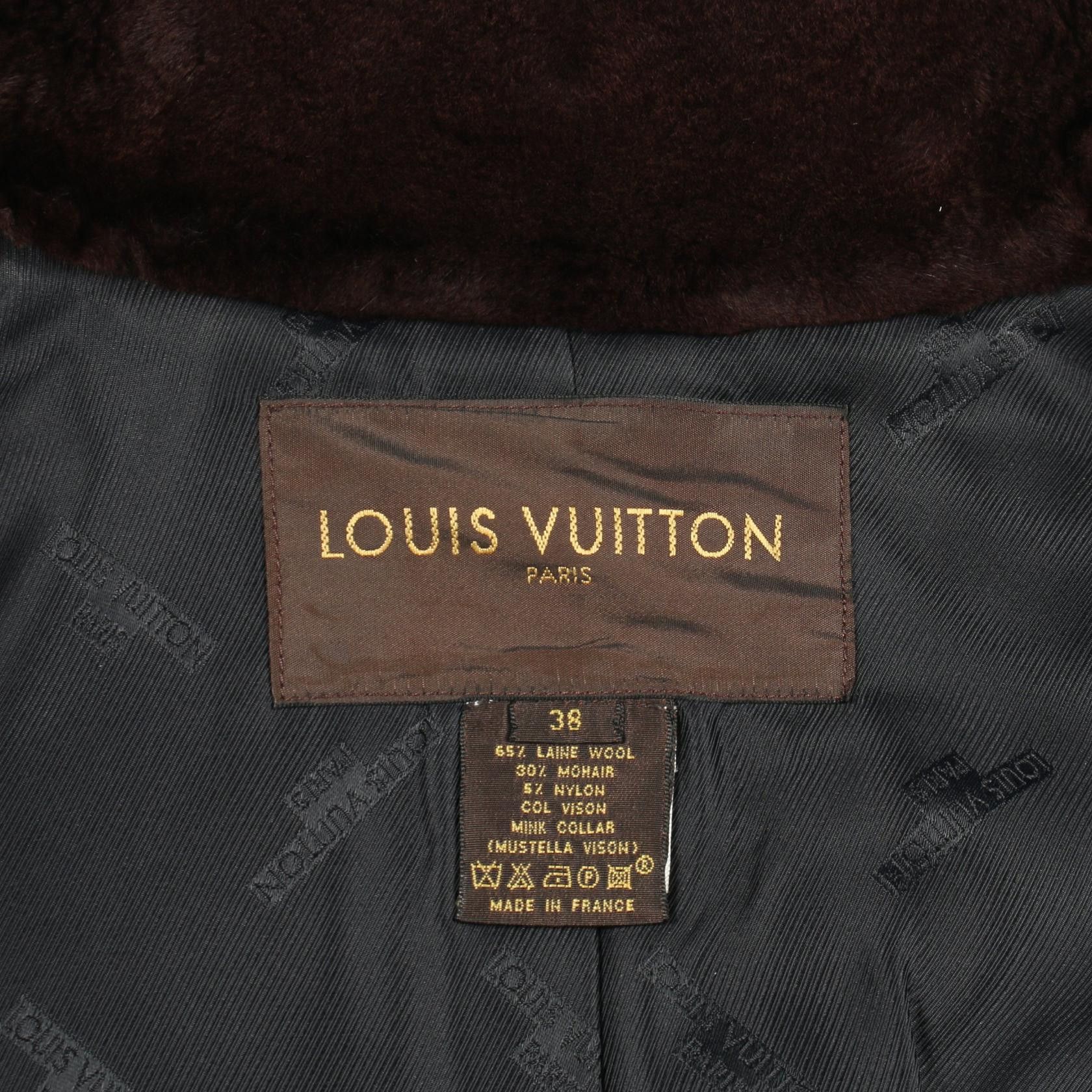 Louis Vuitton Louis Vuitton Louis Vuitton Wool Mohair Setup Textile Suits DUTY FREE for USA Size ONE SIZE - 4 Thumbnail