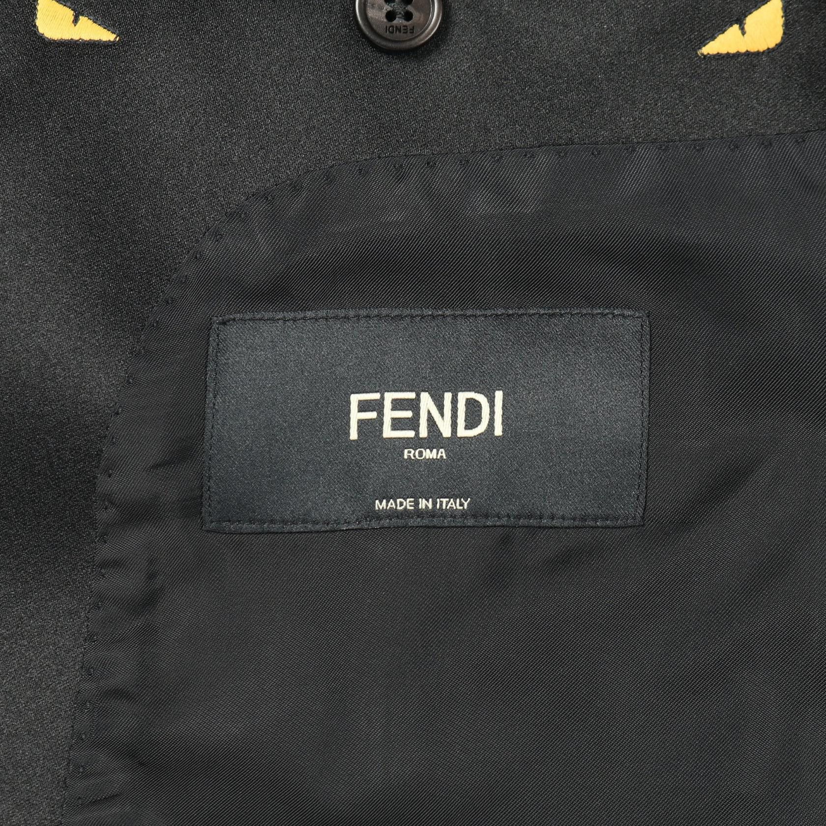 Fendi Fendi Fendi Monster Bugs Eye Wool Mohair Jacket Textile Outerwear FJ0476A1MY DUTY FREE for USA Size ONE SIZE - 3 Thumbnail
