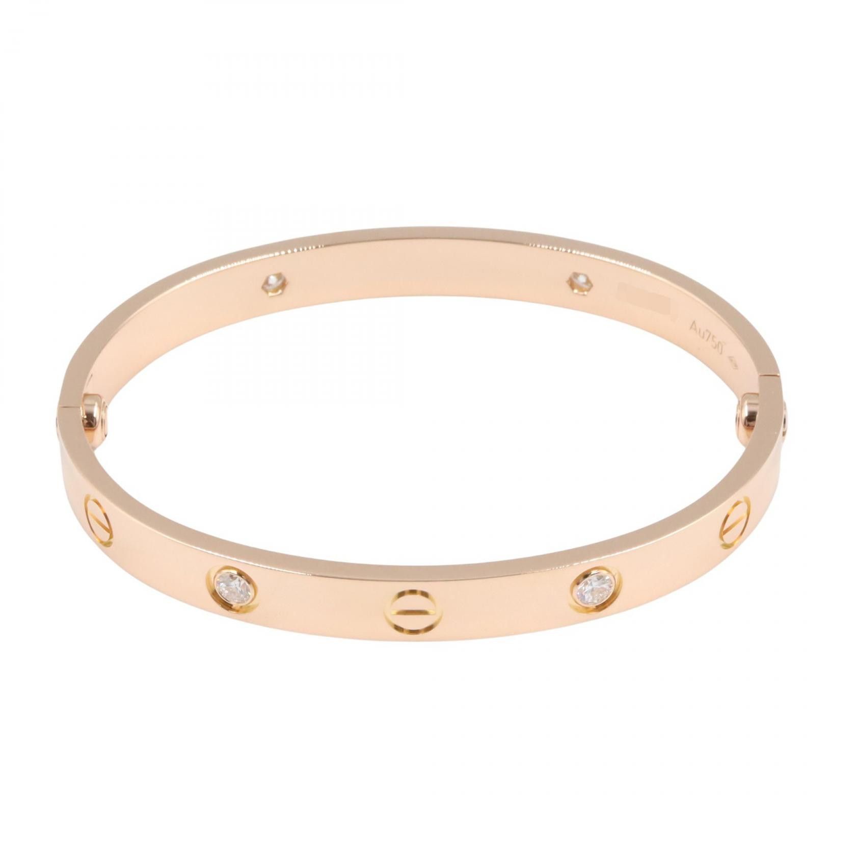 Cartier Cartier Cartier Love Bracelet Au750 Diamond Bracelet Size 15 Precious Metal Bracelet B6070017 DUTY FREE for USA Size ONE SIZE - 2 Thumbnail