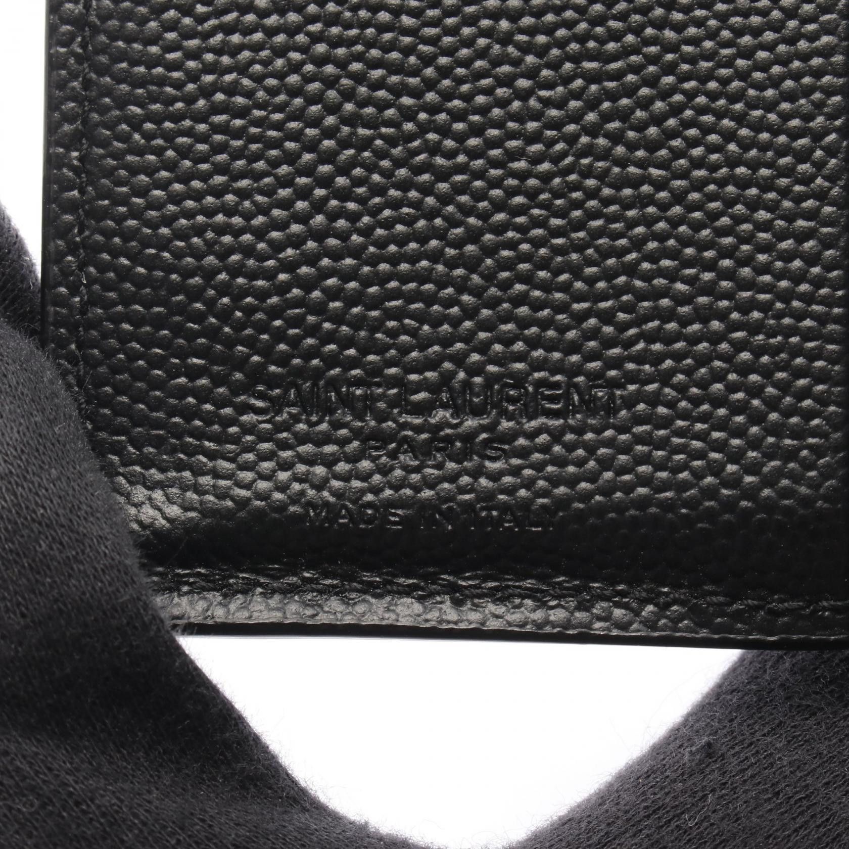 Yves Saint Laurent Yves Saint Laurent Saint Laurent Paris Leather Bifold Wallet Leather Short Wallet DUTY FREE for USA Size ONE SIZE - 4 Thumbnail
