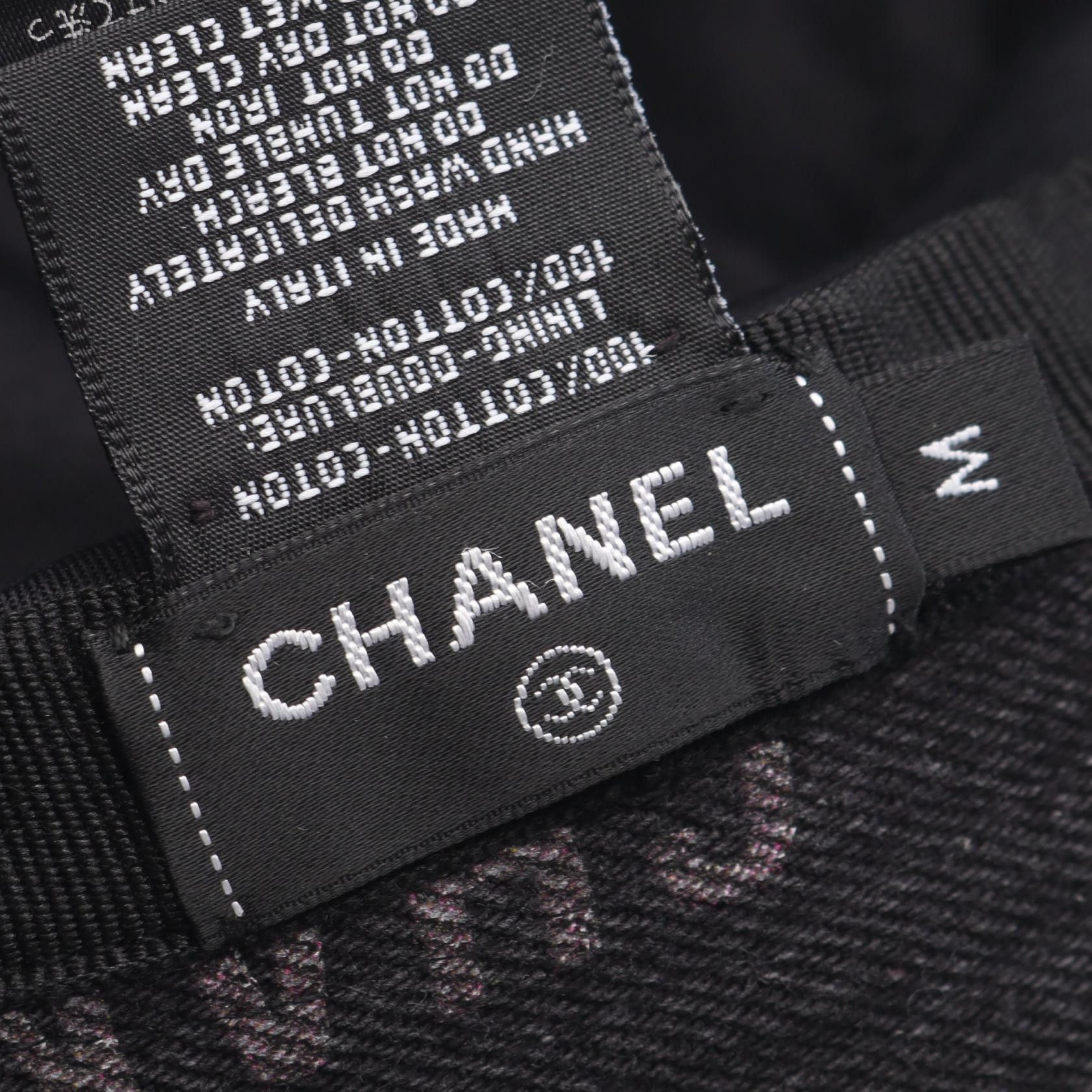 Chanel Chanel Chanel Crusher Denim Cotton Bucket Hat Textile Hats DUTY FREE for USA Size ONE SIZE - 4 Thumbnail
