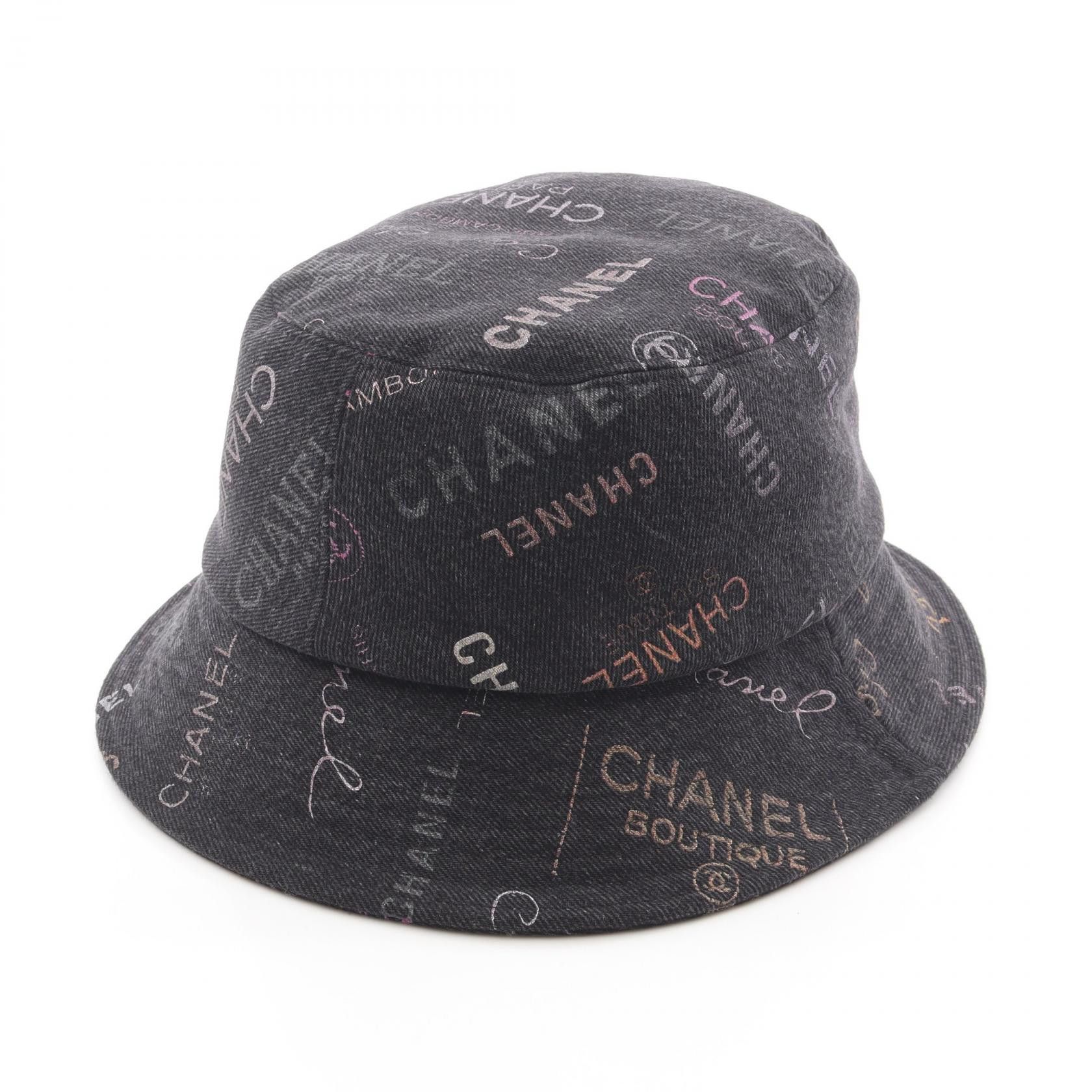 Chanel Chanel Chanel Crusher Denim Cotton Bucket Hat Textile Hats DUTY FREE for USA Size ONE SIZE - 2 Thumbnail